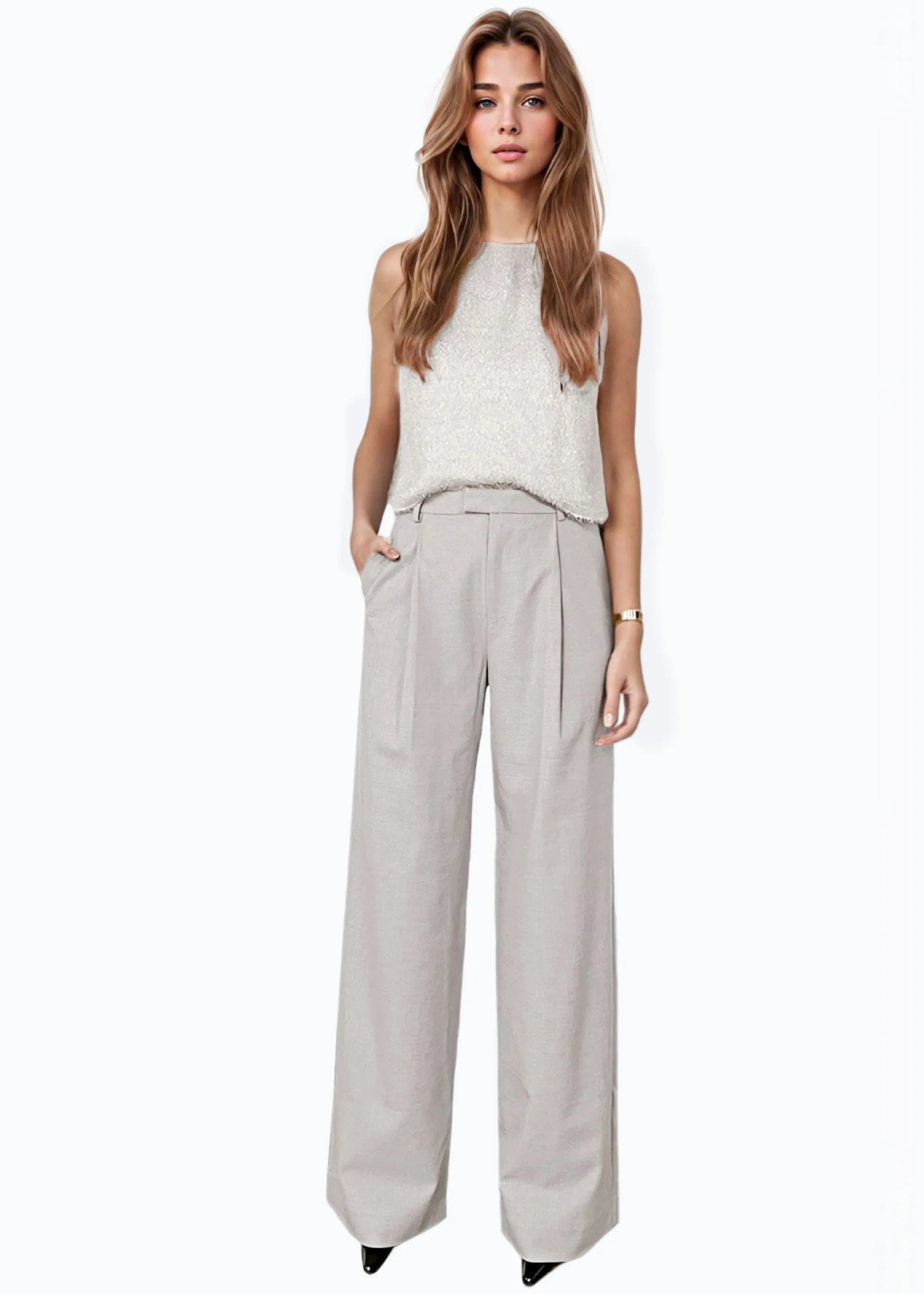 Rosheen Wide Leg Pant Haze sold by CAMI product image thumbnail 2