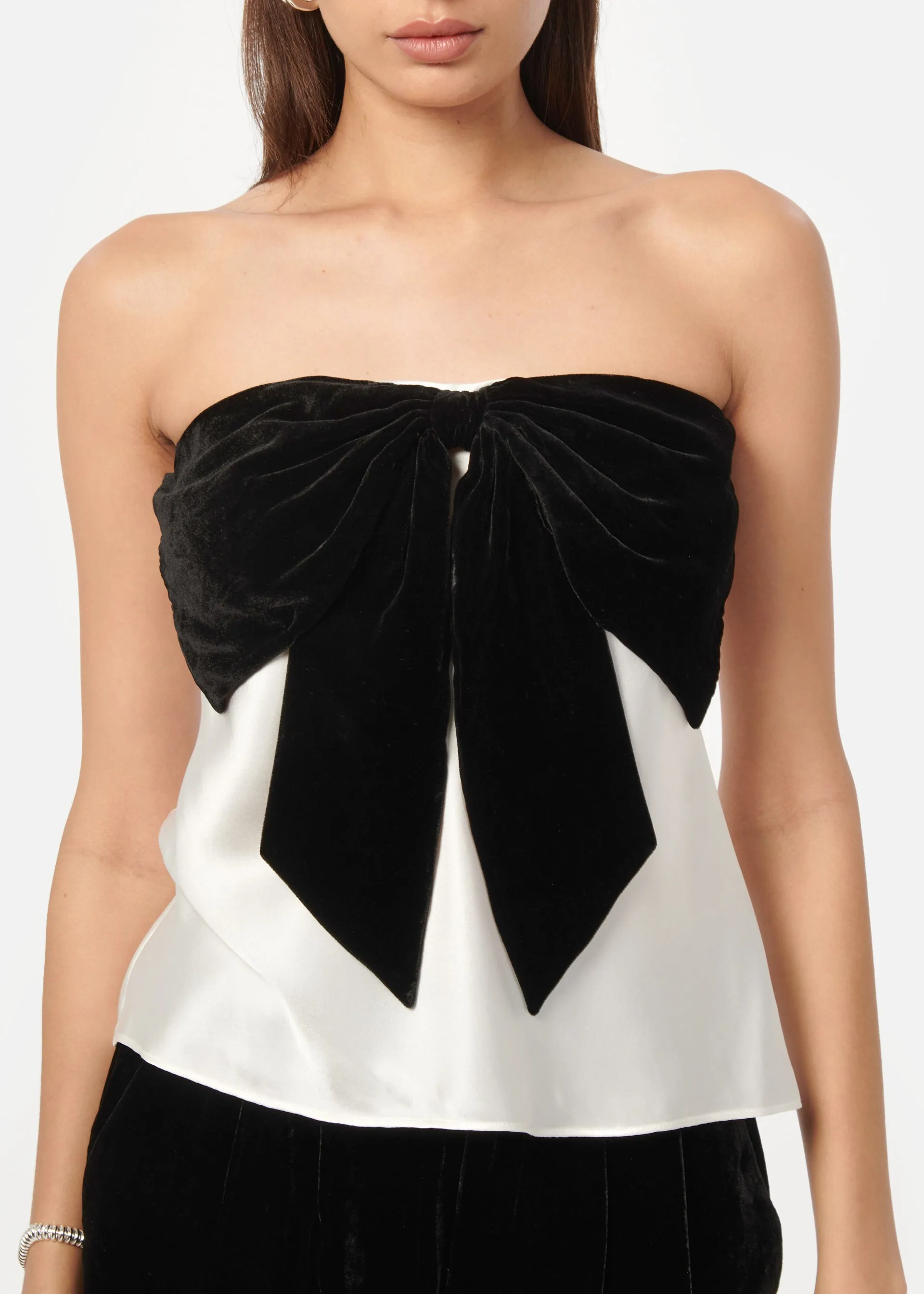 Lora Strapless Camisole White sold by CAMI product image thumbnail 3