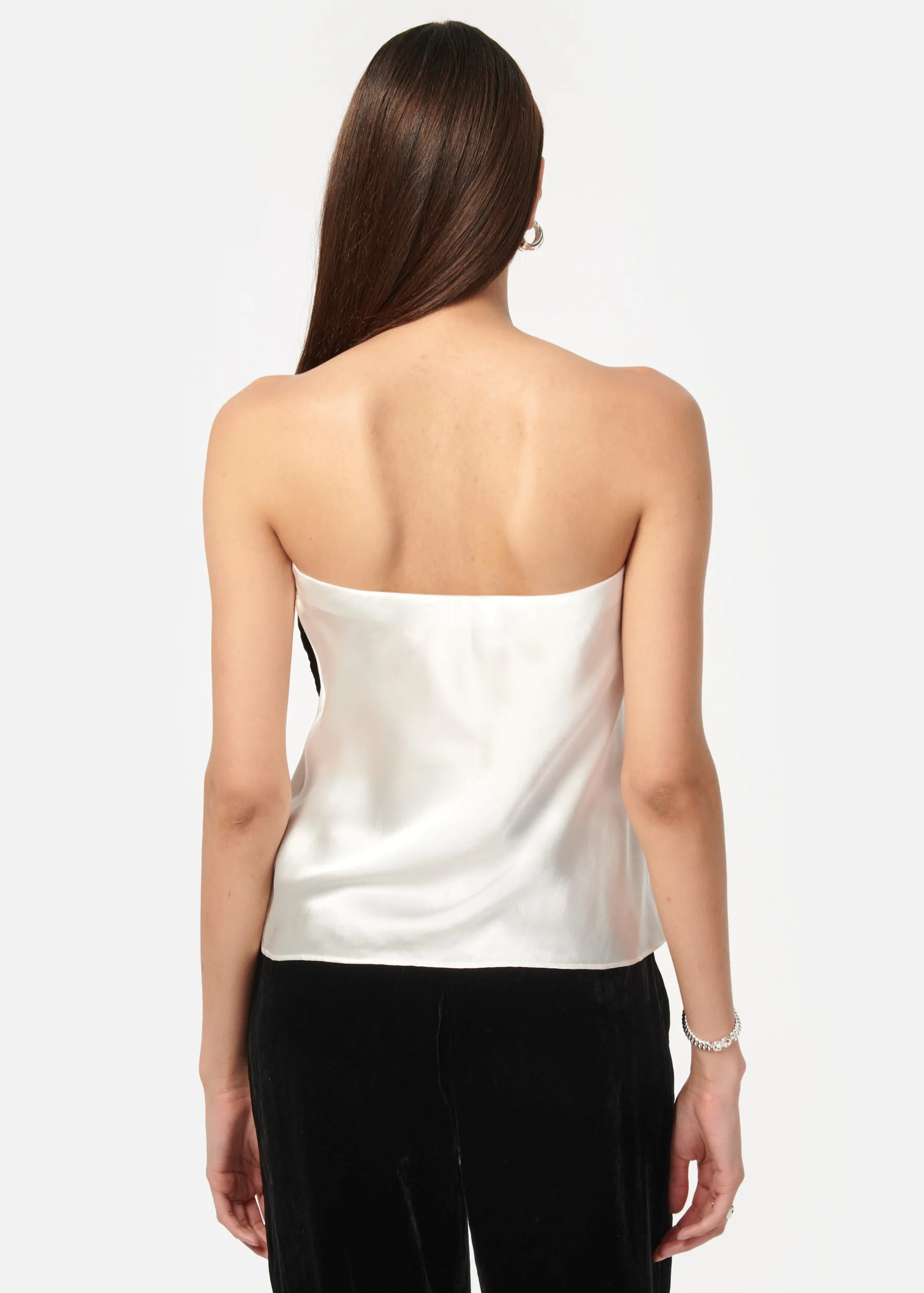 Lora Strapless Camisole White sold by CAMI product image thumbnail 4