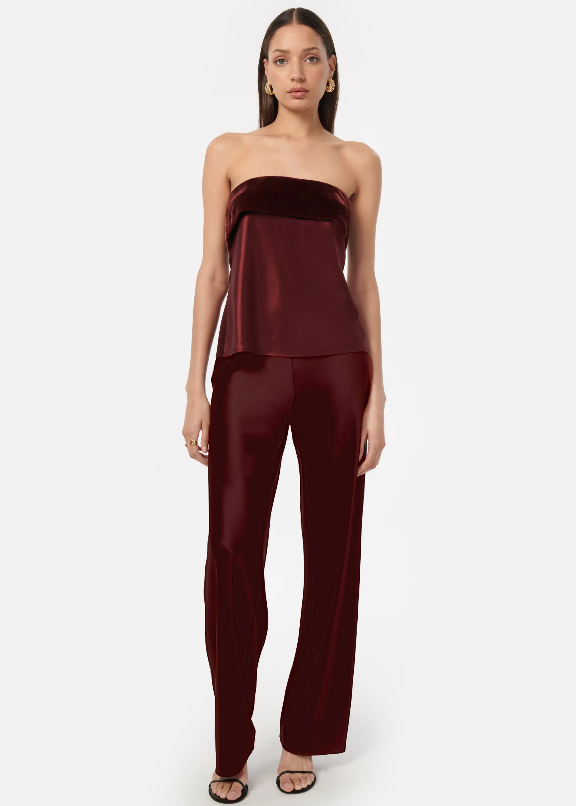 Diona Strapless Camisole Syrah sold by Cami NYC product image thumbnail 2