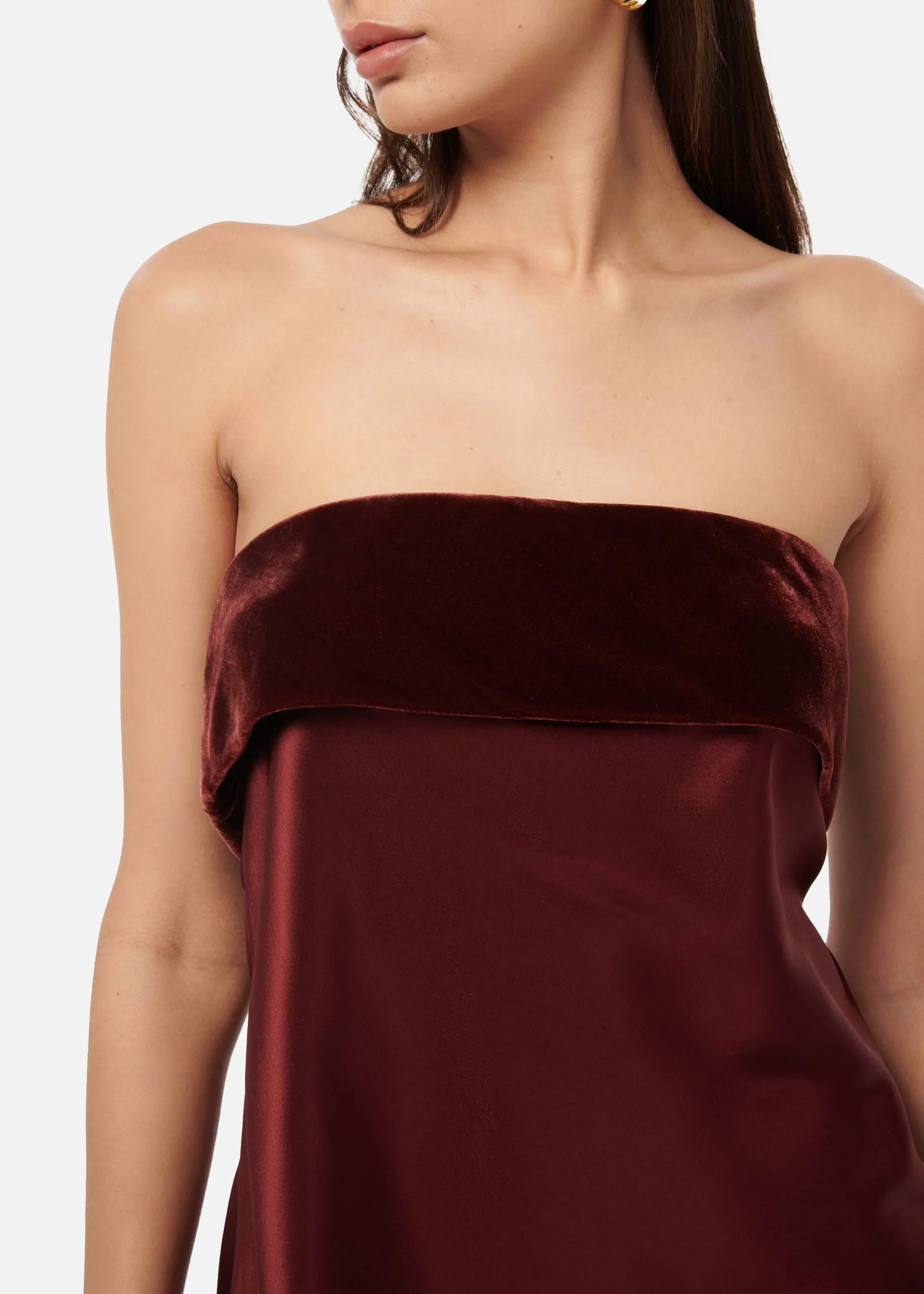 Diona Strapless Camisole Syrah sold by Cami NYC product image thumbnail 3