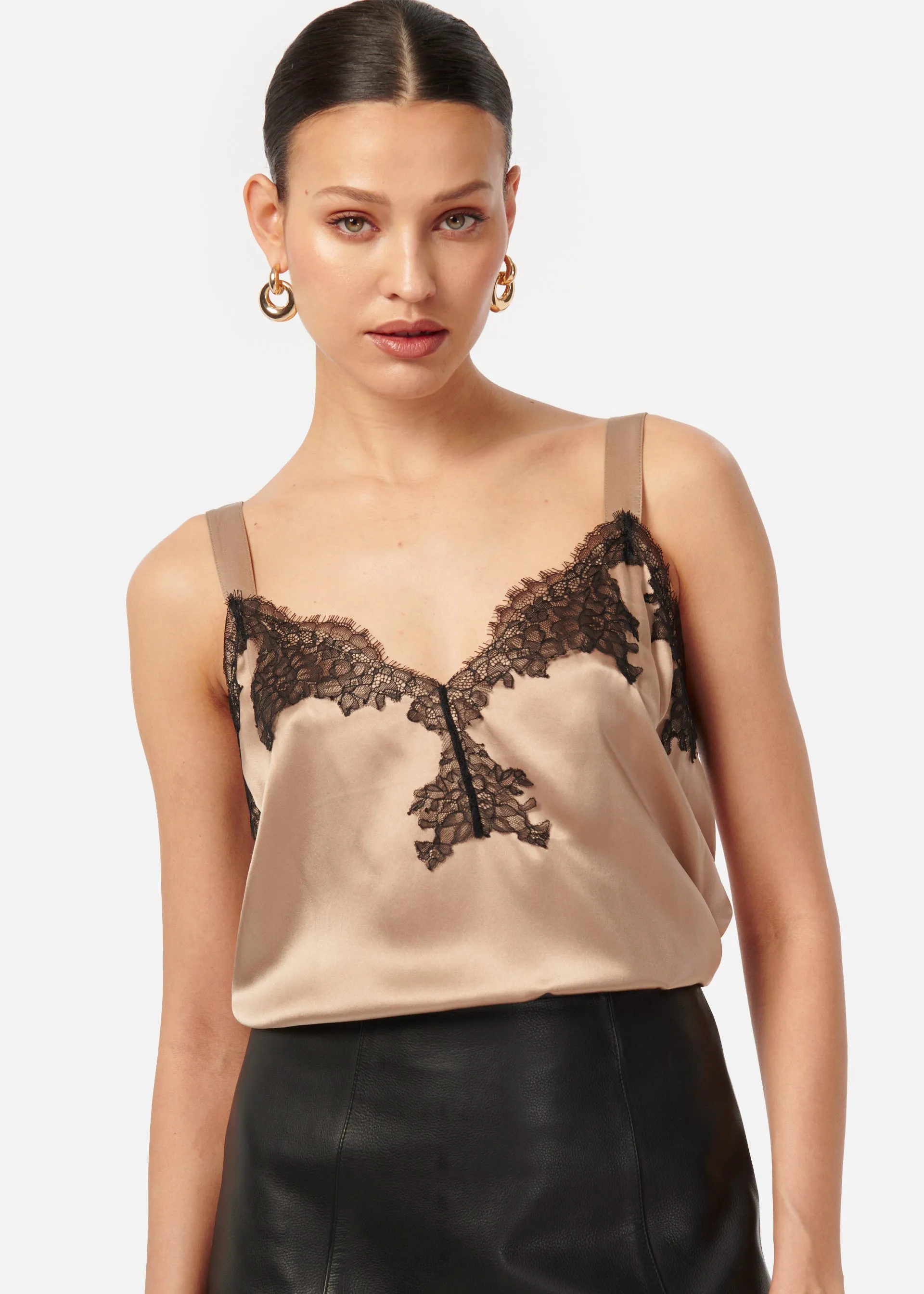 Beatrice Camisole Champagne sold by Cami NYC