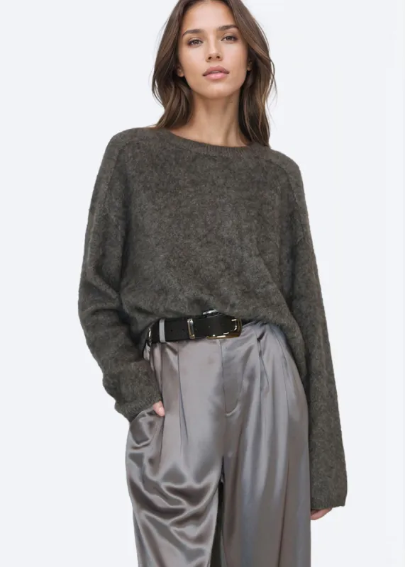Niall Cashmere Sweater Cinder sold by Cami NYC