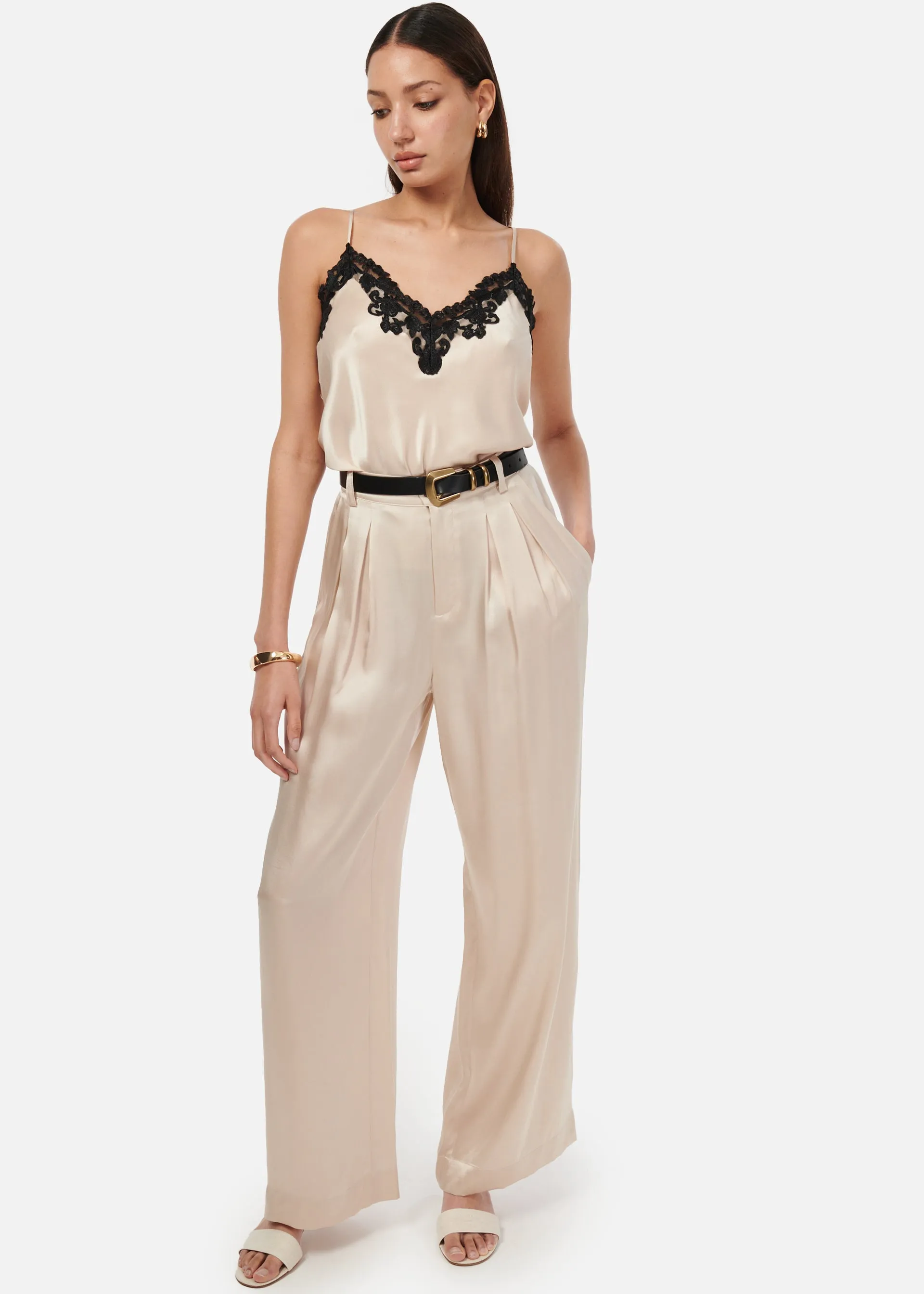 Davina Wide Leg Pant Cannoli sold by Cami NYC product image thumbnail 2