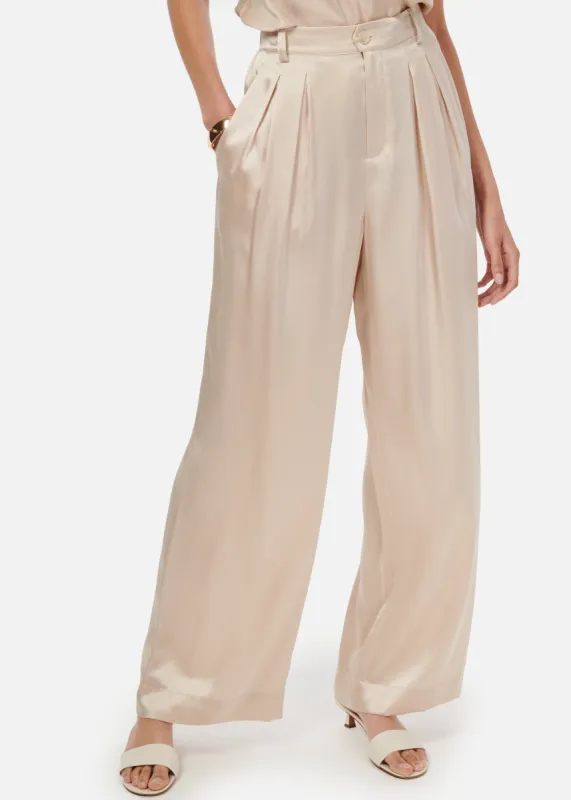 Davina Wide Leg Pant Cannoli sold by Cami NYC