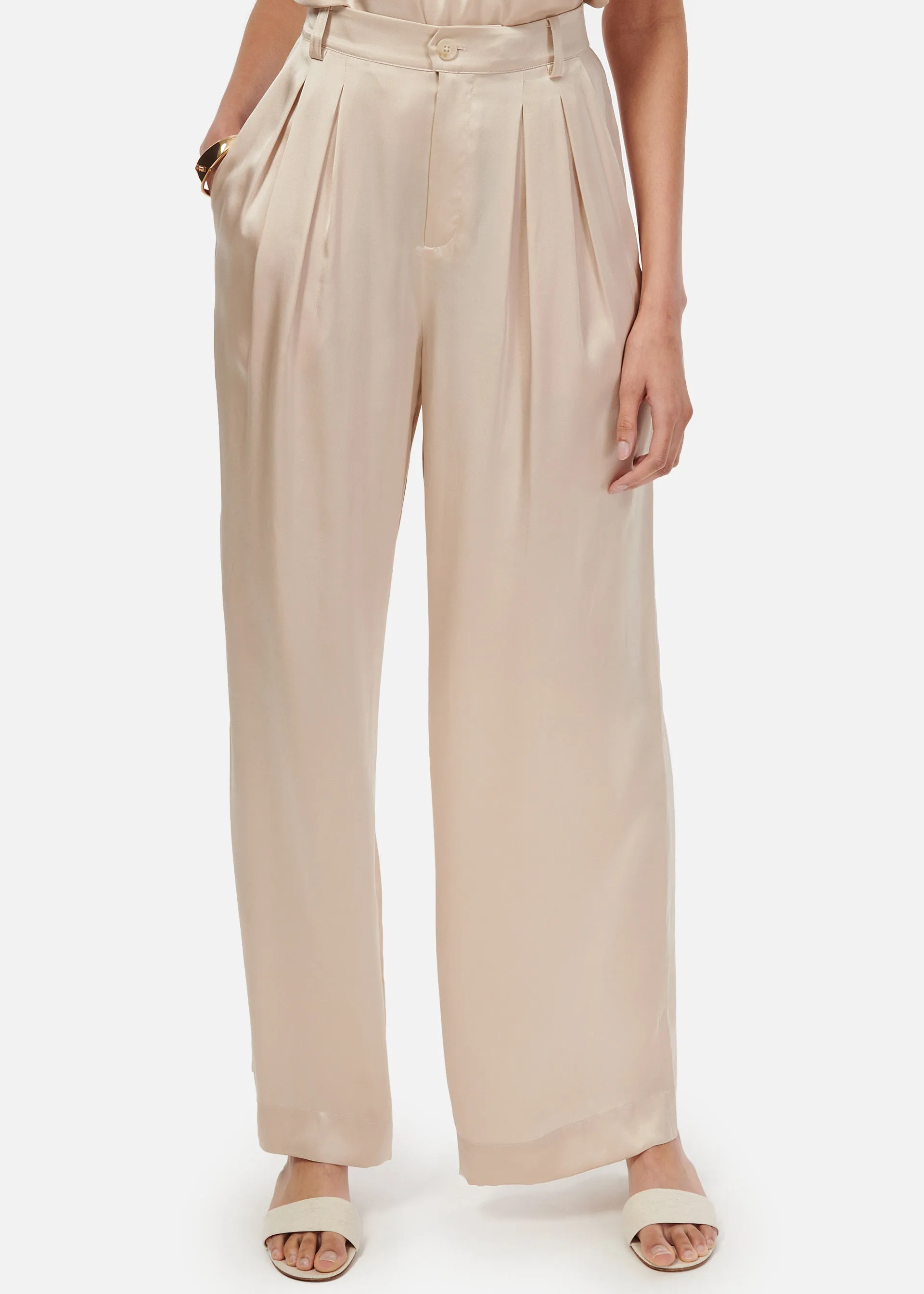 Davina Wide Leg Pant Cannoli sold by Cami NYC product image thumbnail 3