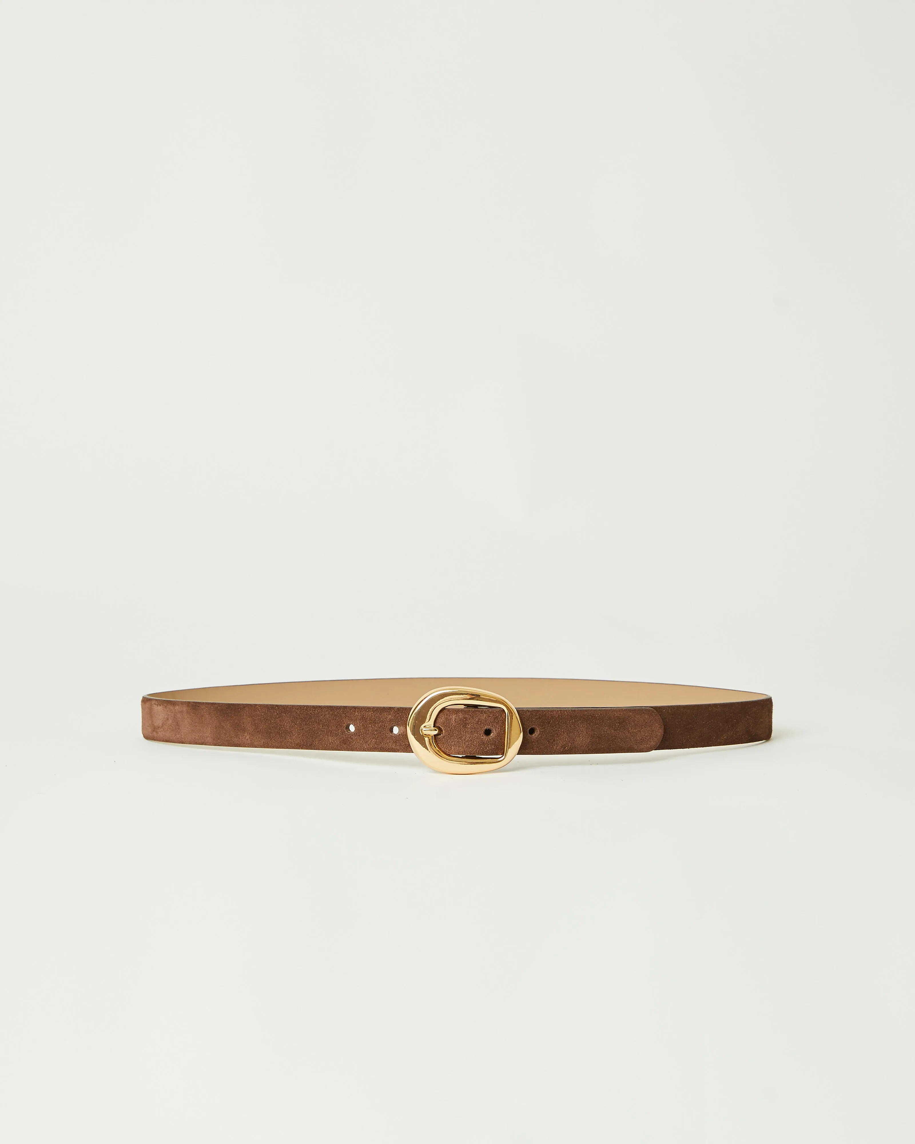 B-Low The Belt Greyson Mini Suede Belt Chocolate Gold sold by CAMI