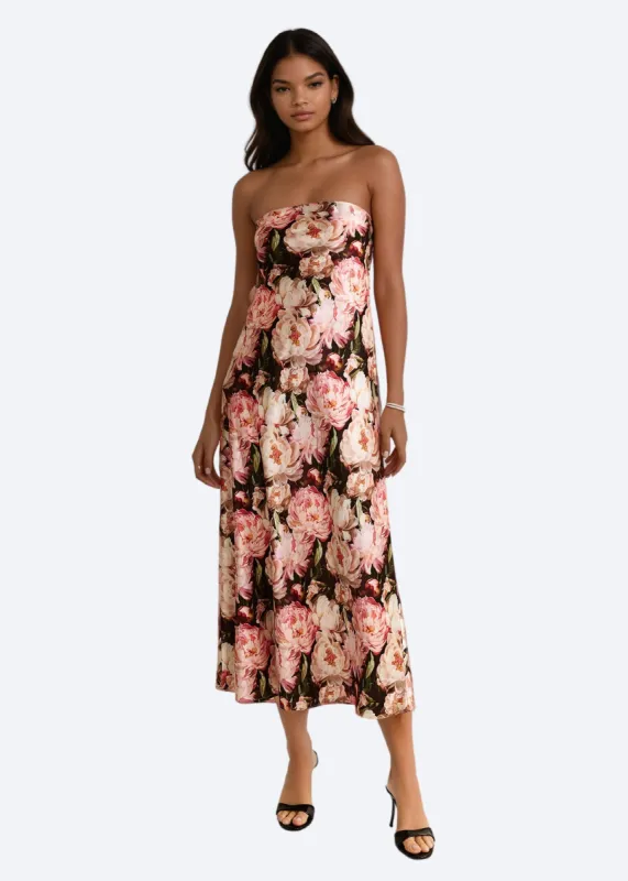 Noelle Dress Pink Perennial sold by Cami NYC