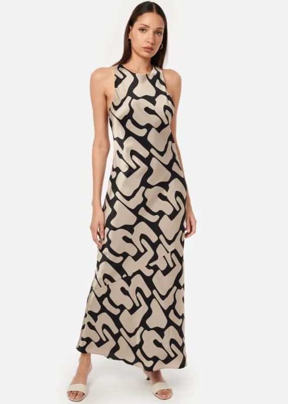Althea Maxi Dress Abstract sold by Cami NYC