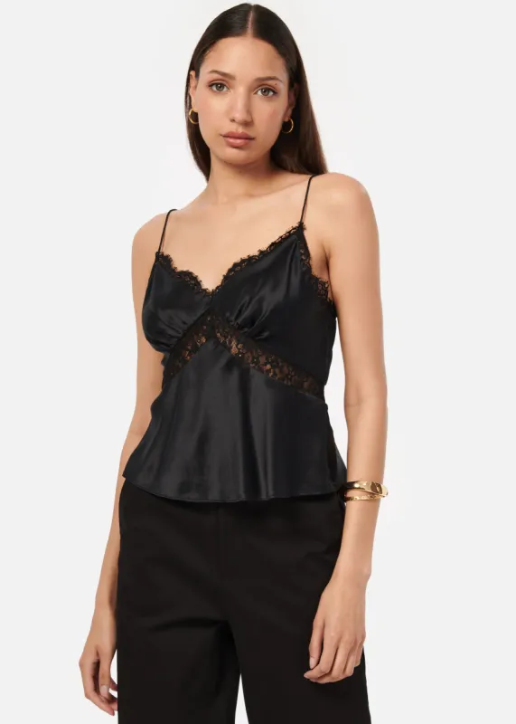 Adelia Camisole Black sold by Cami NYC