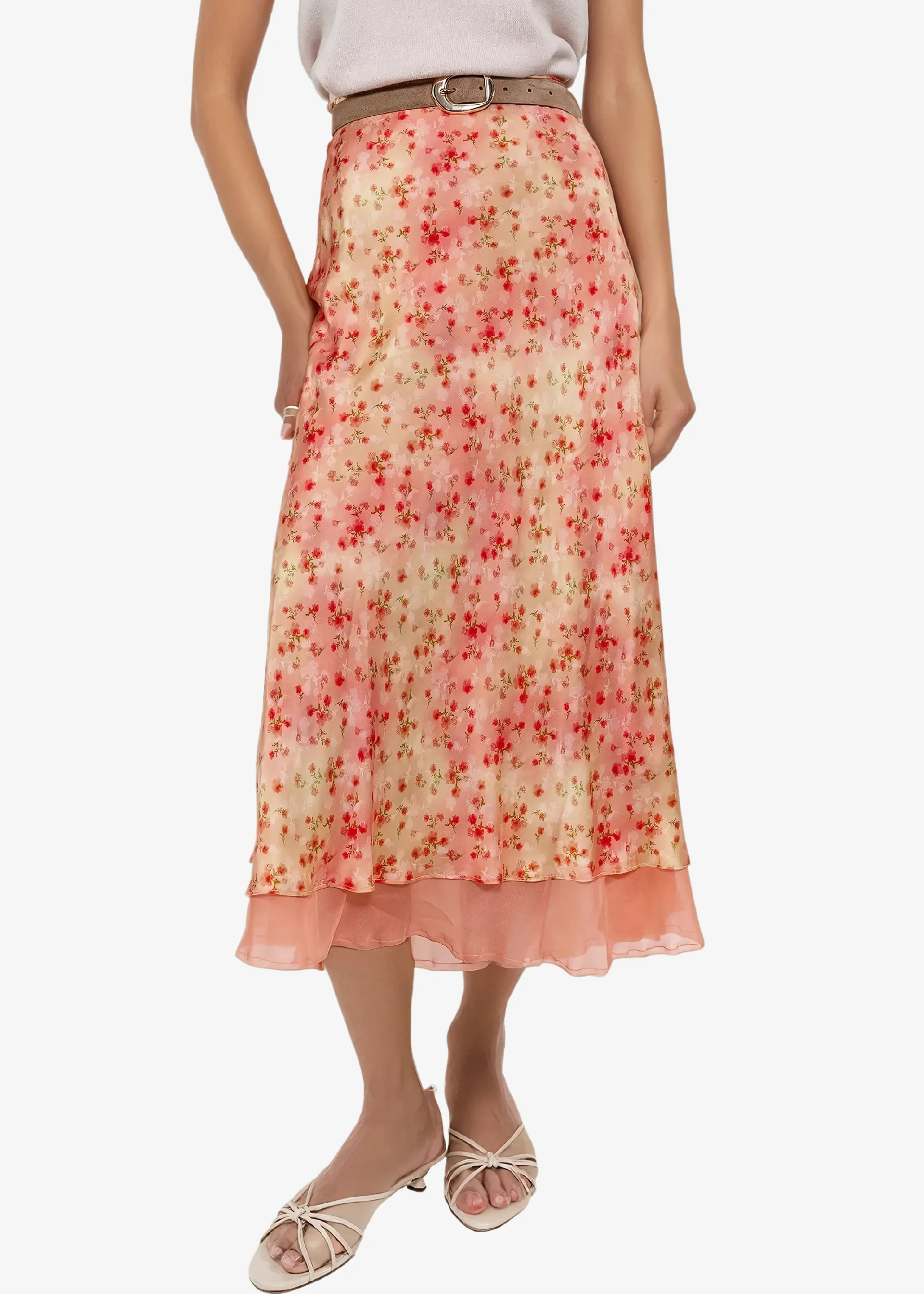 Genoa Skirt Sunset Ditsy sold by Cami NYC