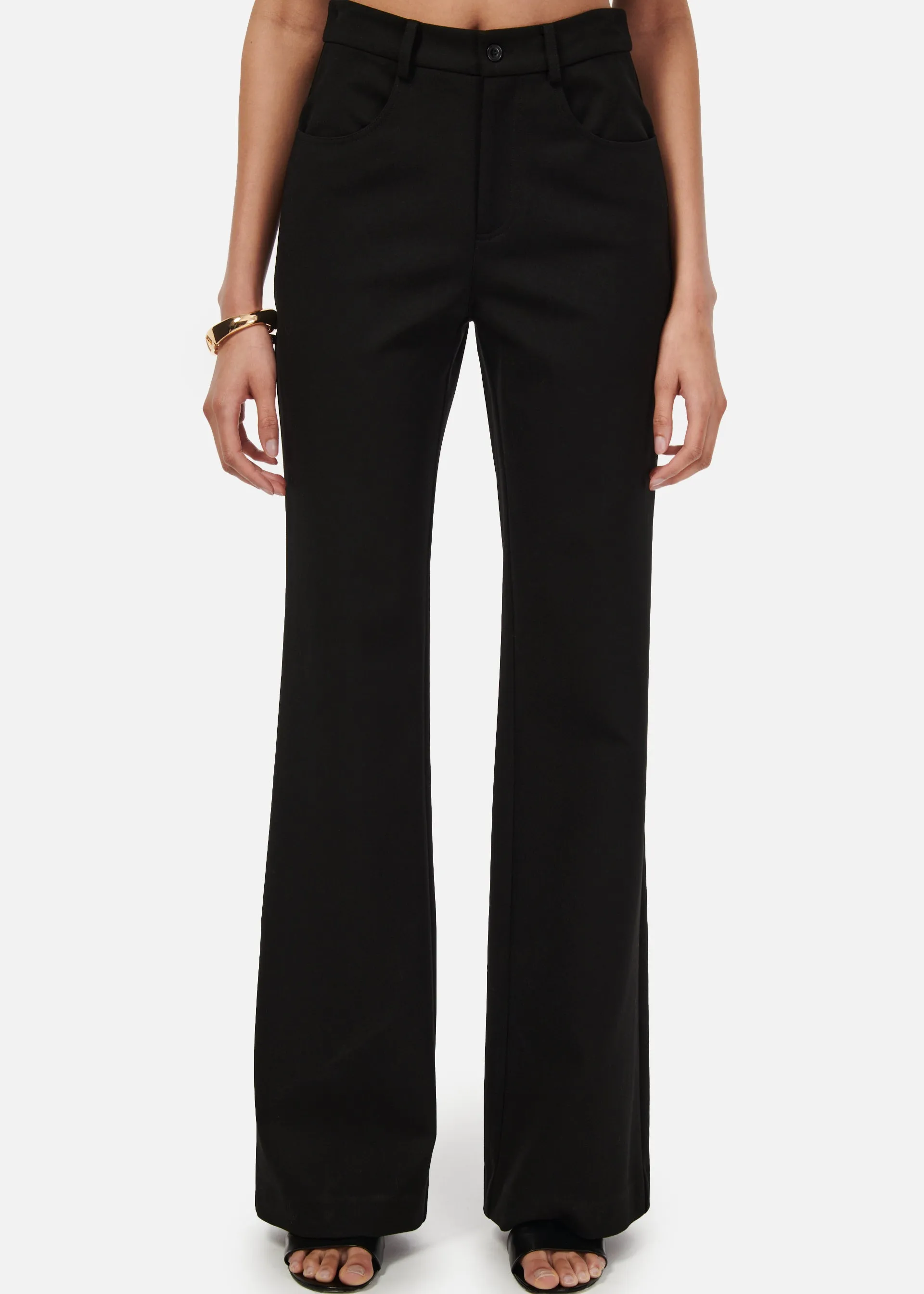 Lucrecia Wide Leg Pant Black sold by Cami NYC