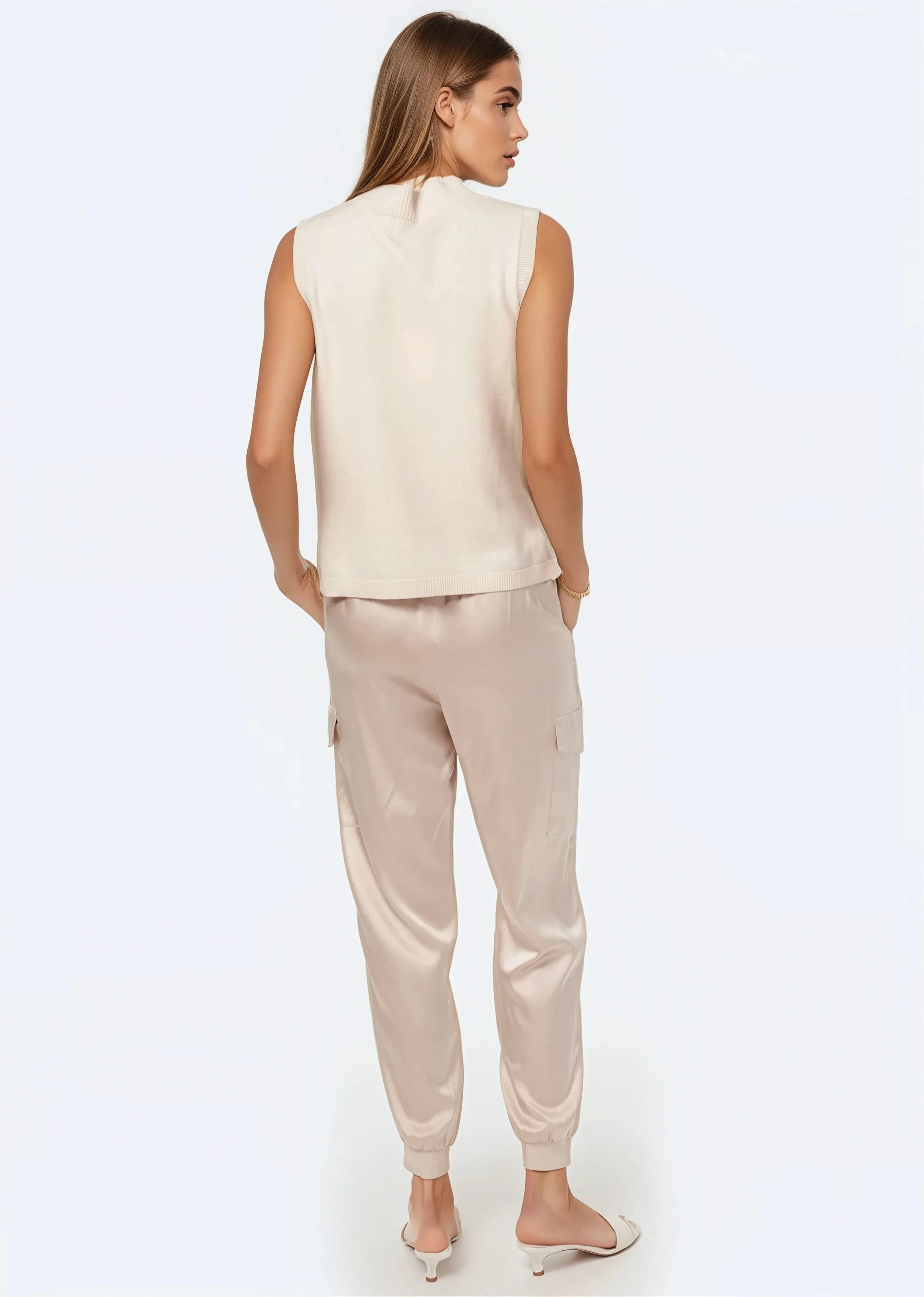 Naftali Sweater Vest Cannoli sold by Cami NYC product image thumbnail 4