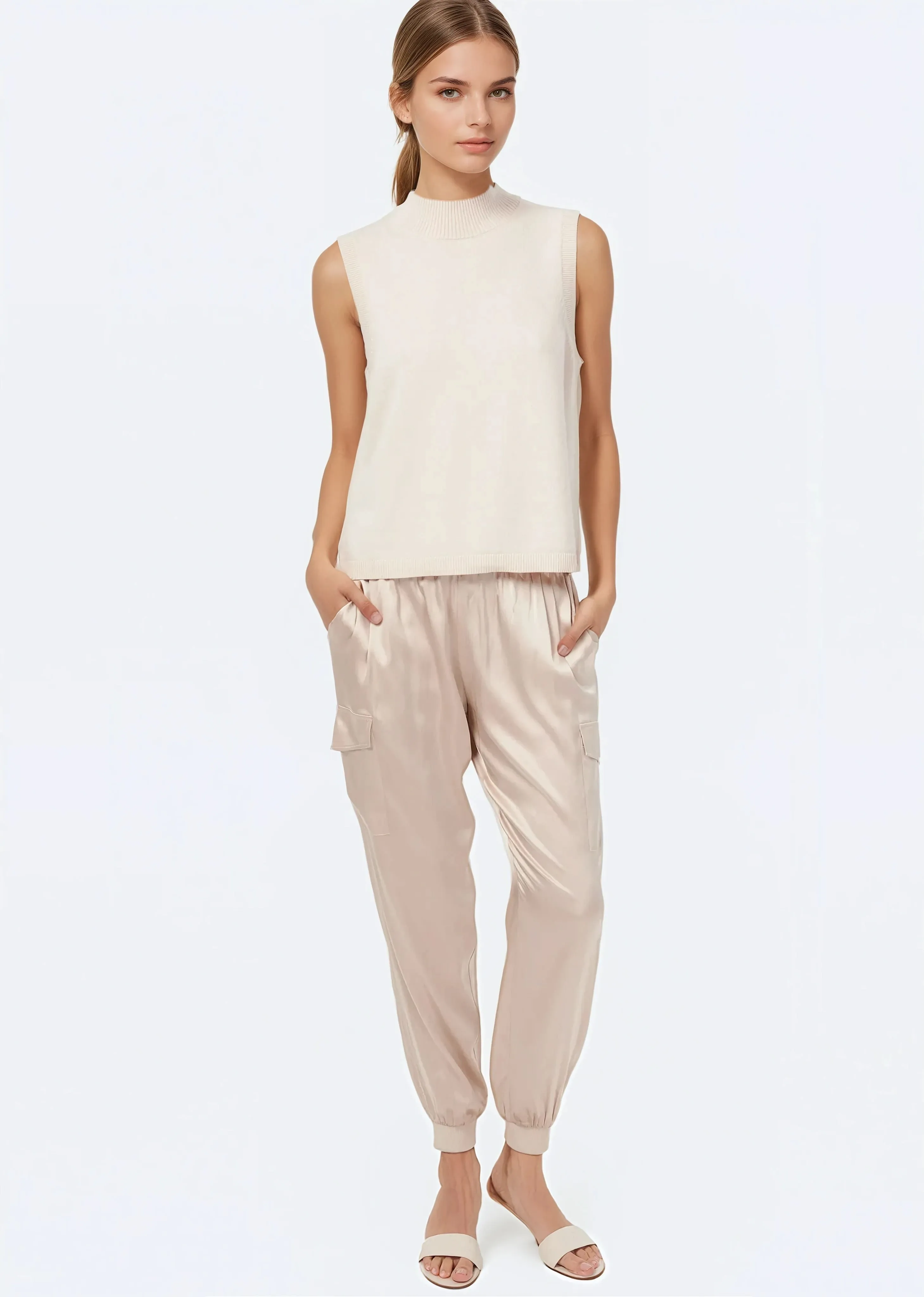 Naftali Sweater Vest Cannoli sold by Cami NYC product image thumbnail 3