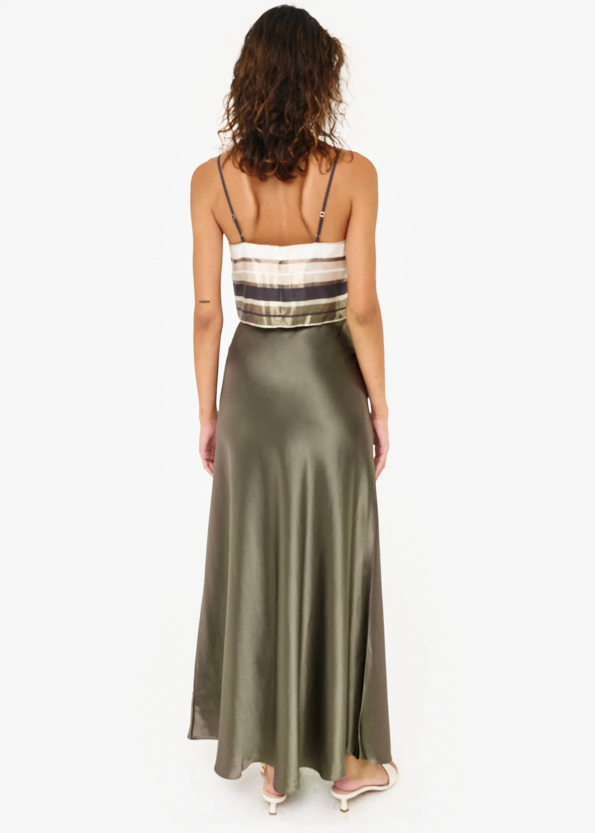 Prue Skirt Basil sold by Cami NYC product image thumbnail 4