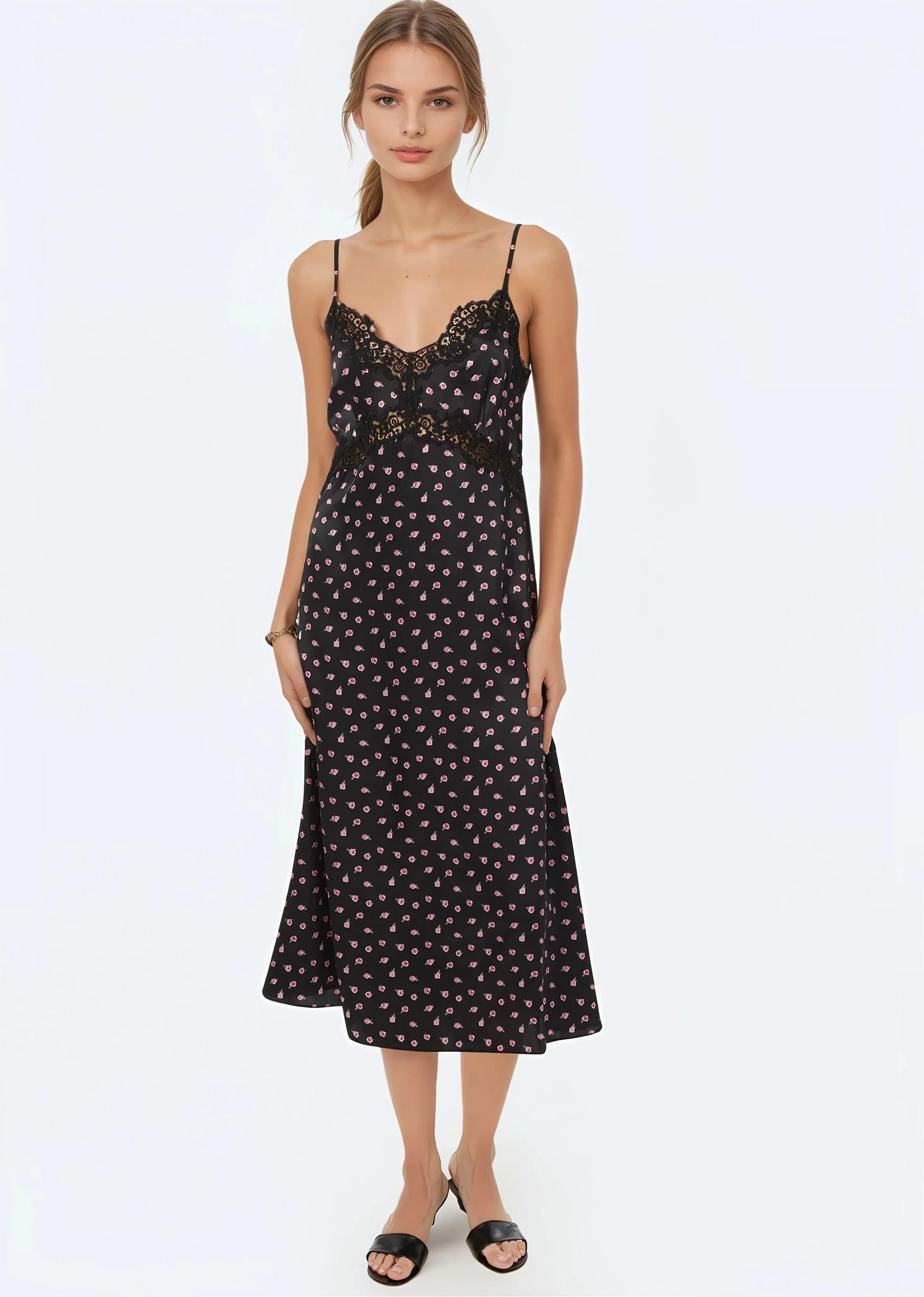 Rowena Dress Rosette sold by Cami NYC