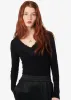 Rooney Rib Knit Top Black sold by Cami NYC