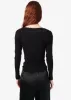 Rooney Rib Knit Top Black sold by Cami NYC