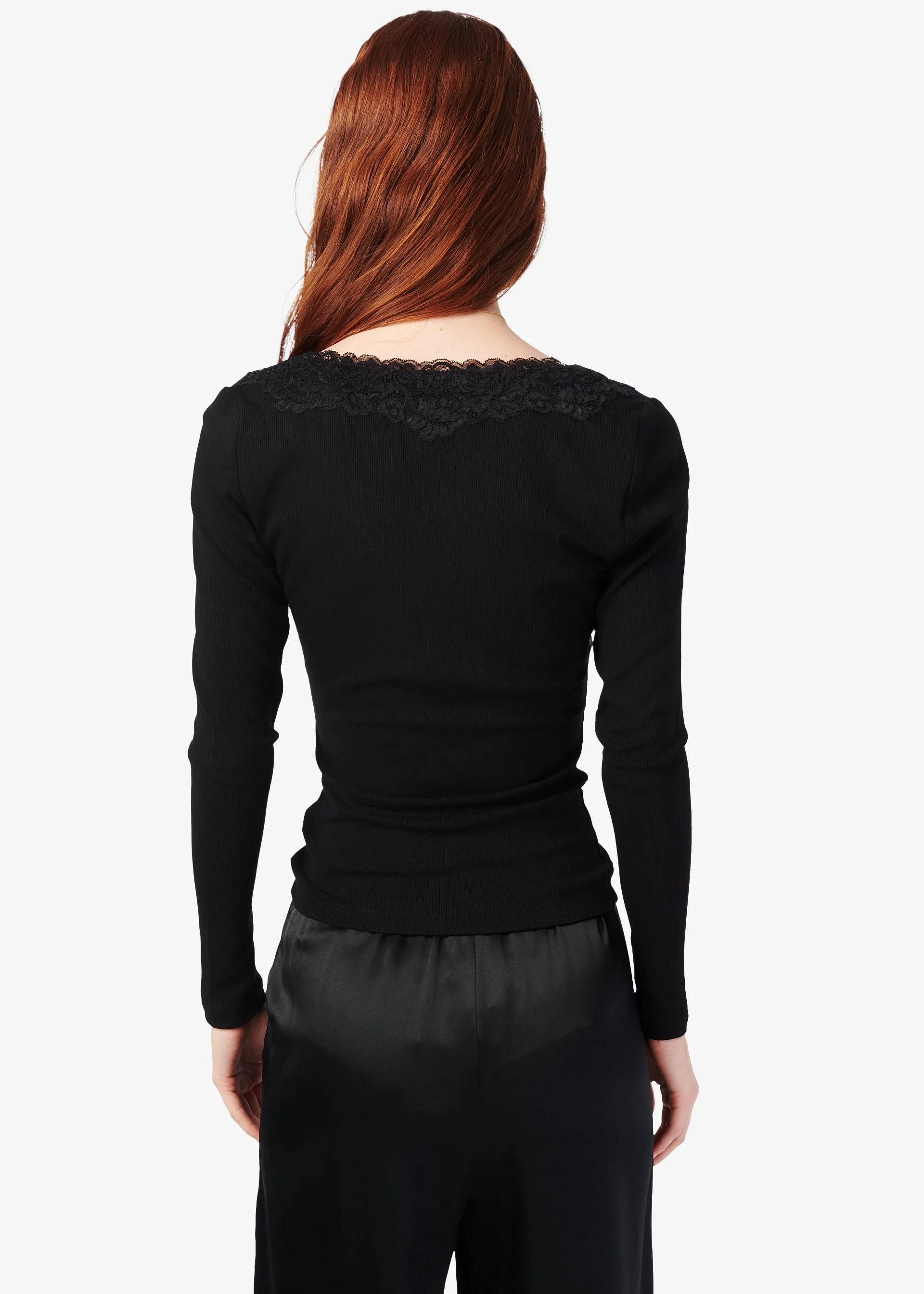 Rooney Rib Knit Top Black sold by CAMI product image thumbnail 4