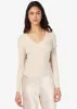 Rooney Rib Knit Top Bone sold by Cami NYC