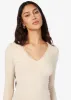 Rooney Rib Knit Top Bone sold by Cami NYC