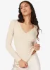 Rooney Rib Knit Top Bone sold by Cami NYC