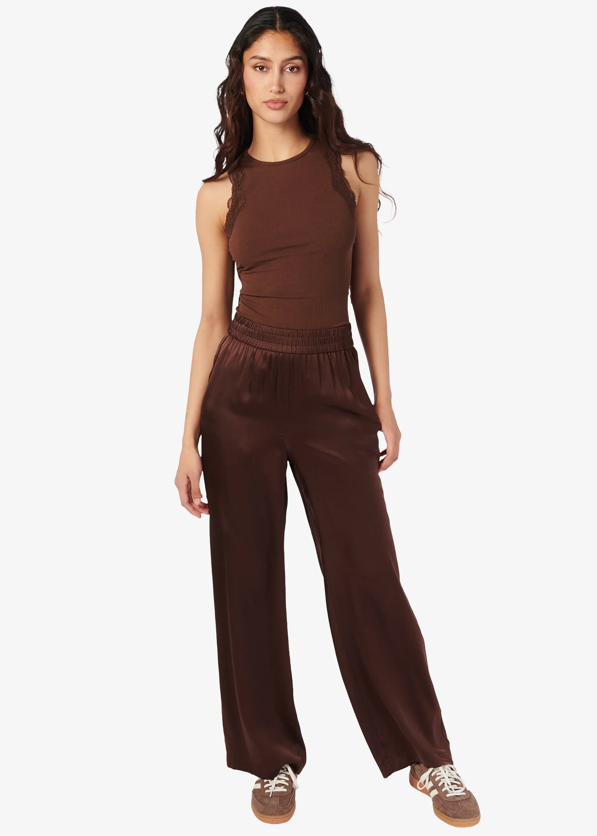 Rian Rib Knit Tank Malt sold by Cami NYC product image thumbnail 3