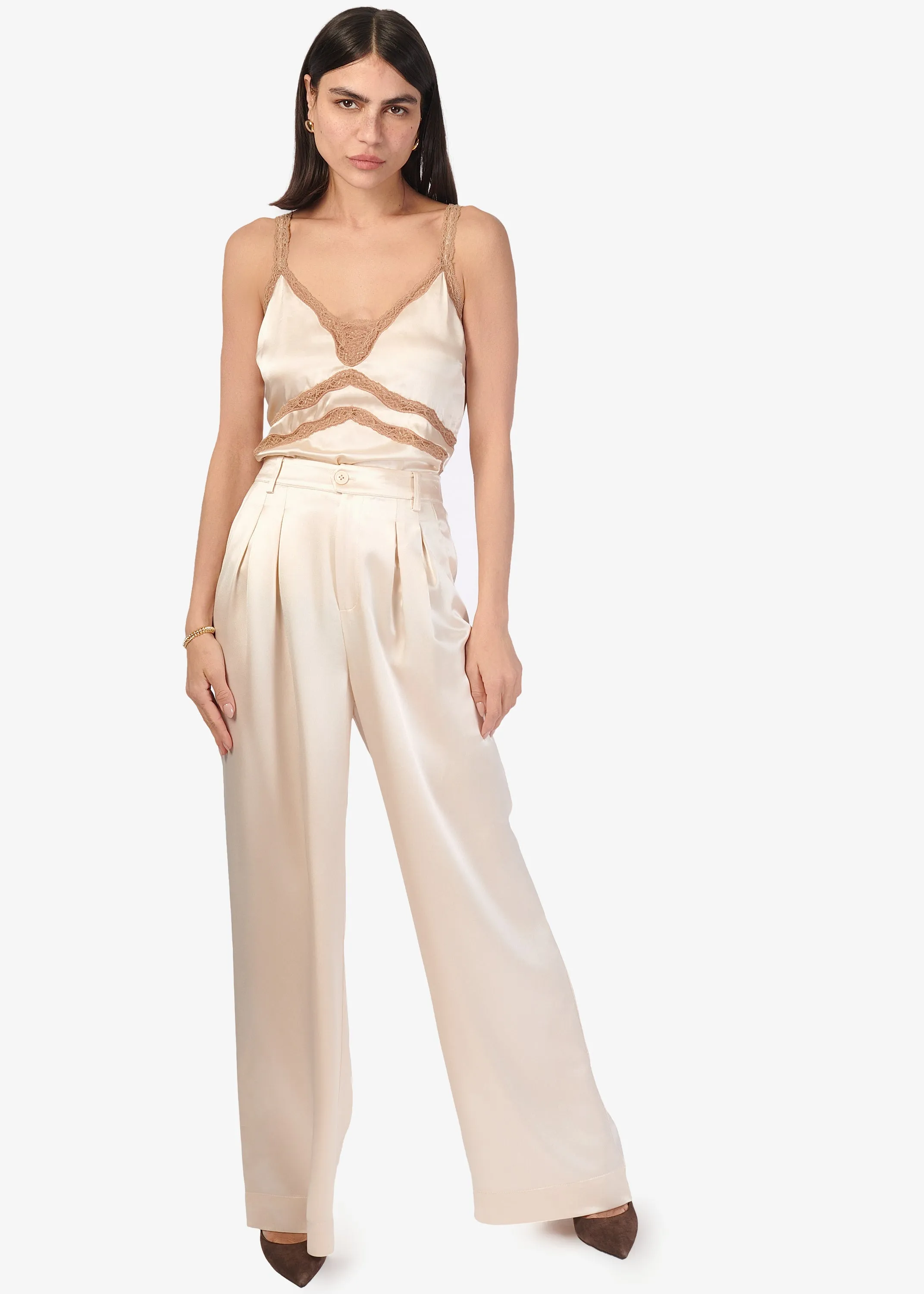 Davina Wide Leg Pant Bone sold by Cami NYC product image thumbnail 2