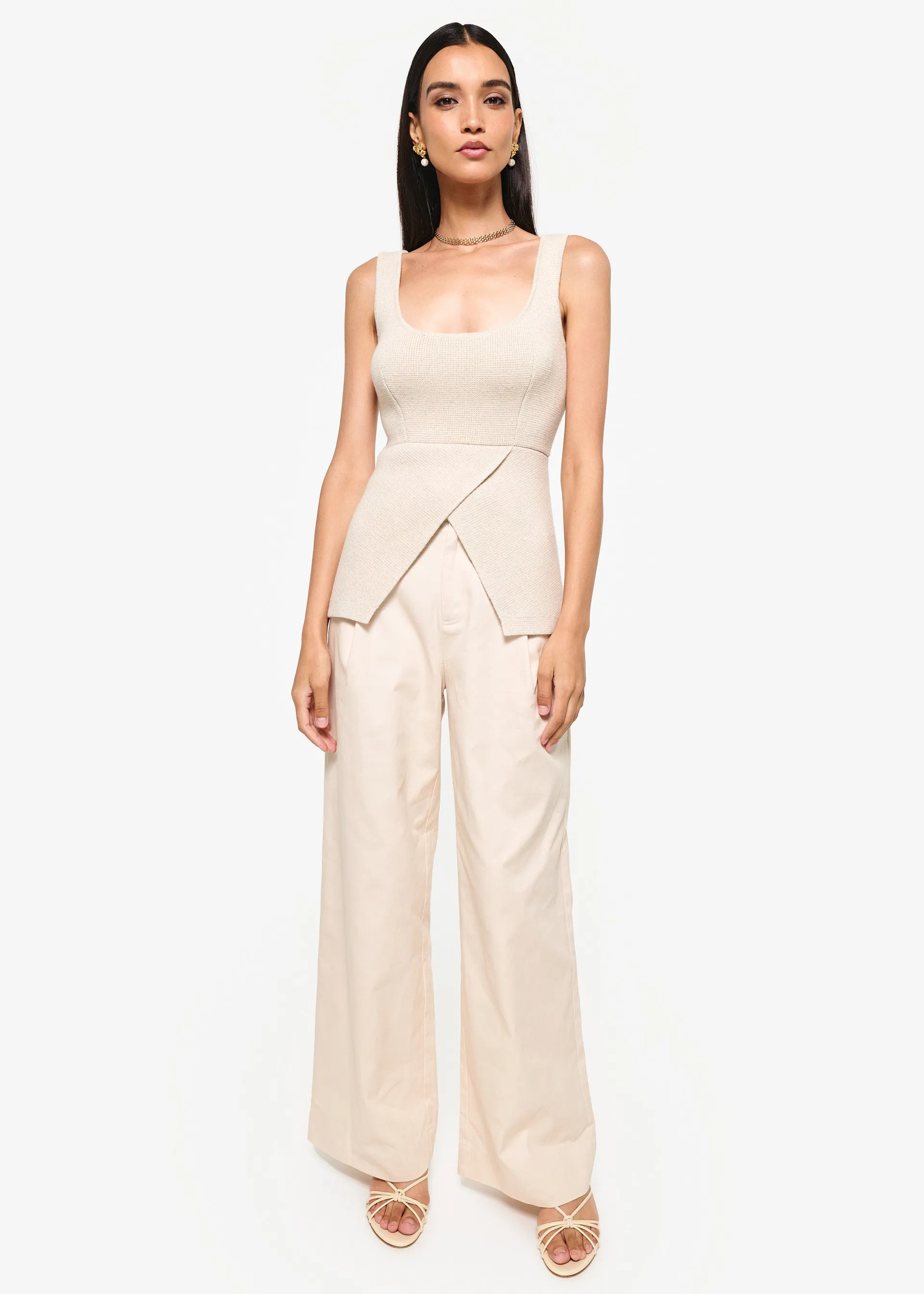 Damian Knit Top Bone sold by Cami NYC product image thumbnail 2