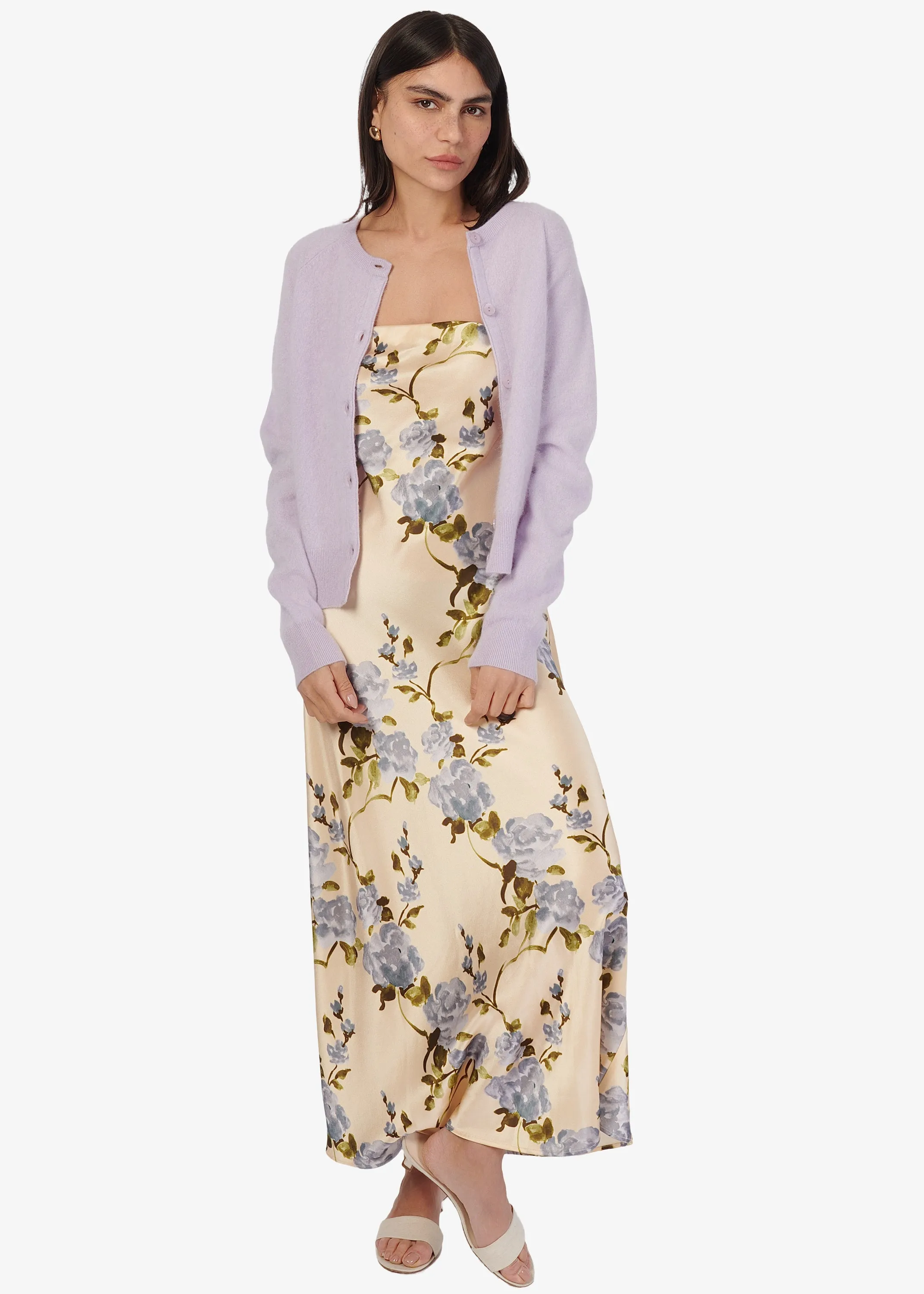 Noelle Strapless Dress MoonflowerWatercolor sold by Cami NYC product image thumbnail 3