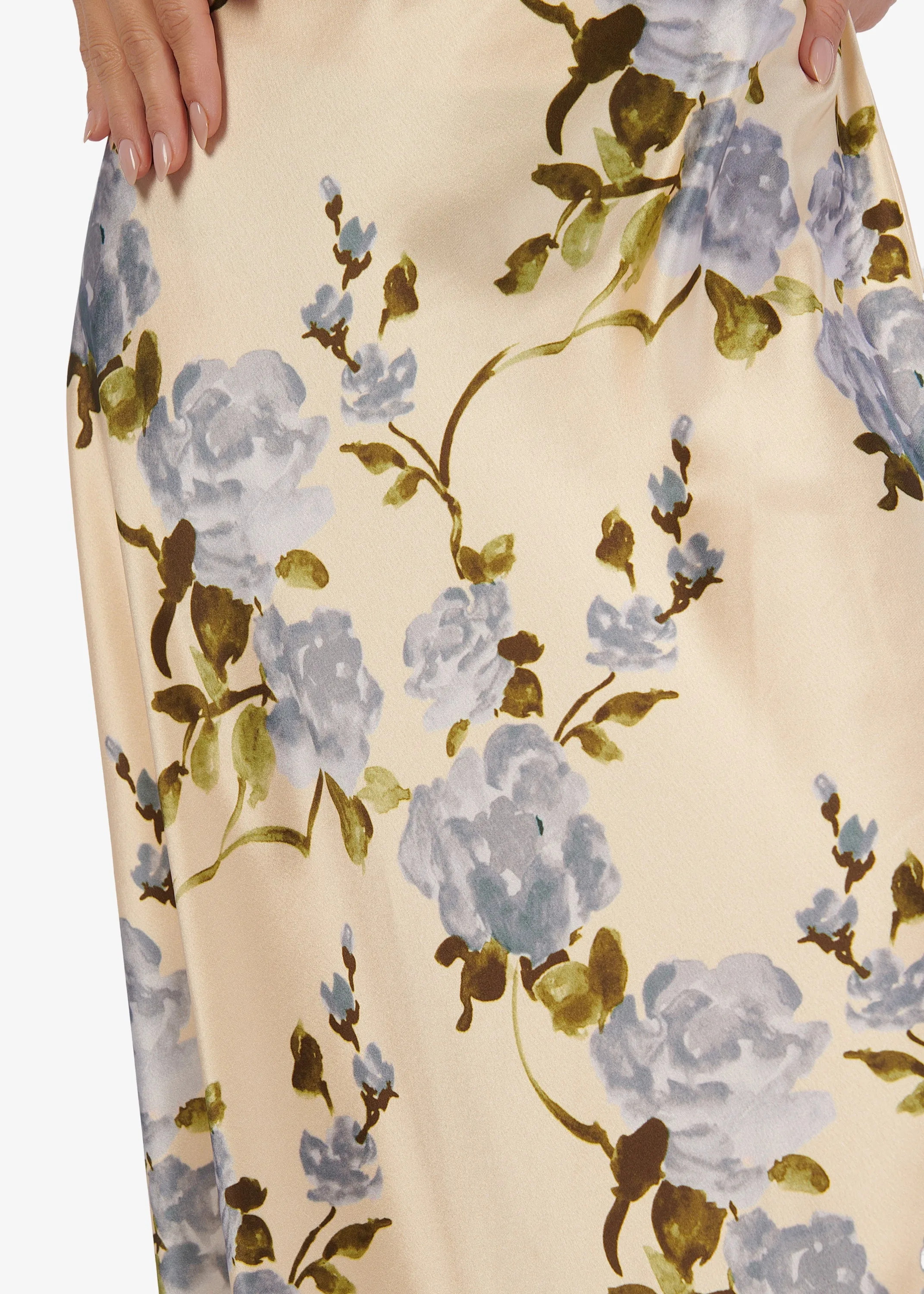 Noelle Strapless Dress MoonflowerWatercolor sold by Cami NYC product image thumbnail 2