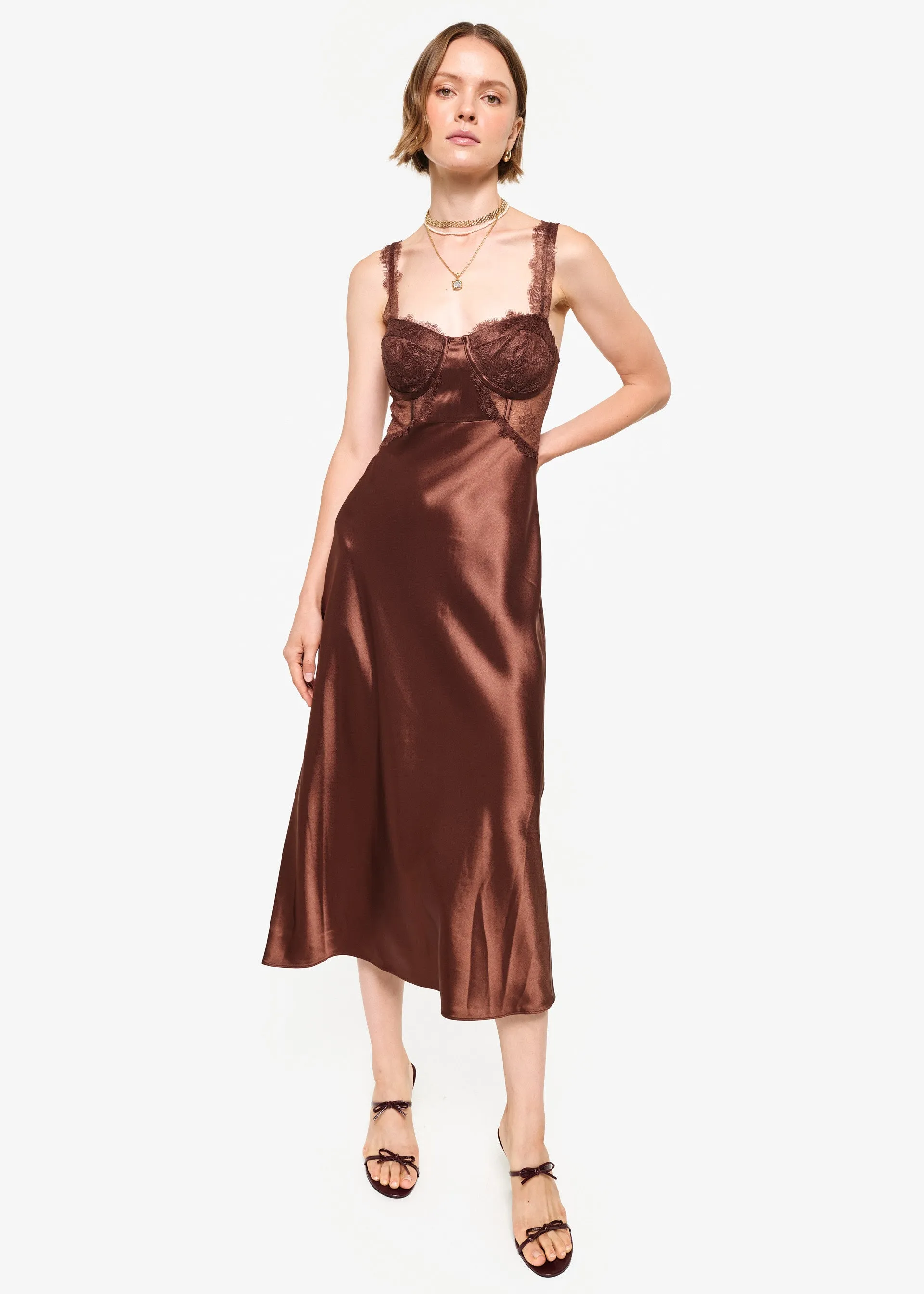 Nahida Dress Malt sold by Cami NYC