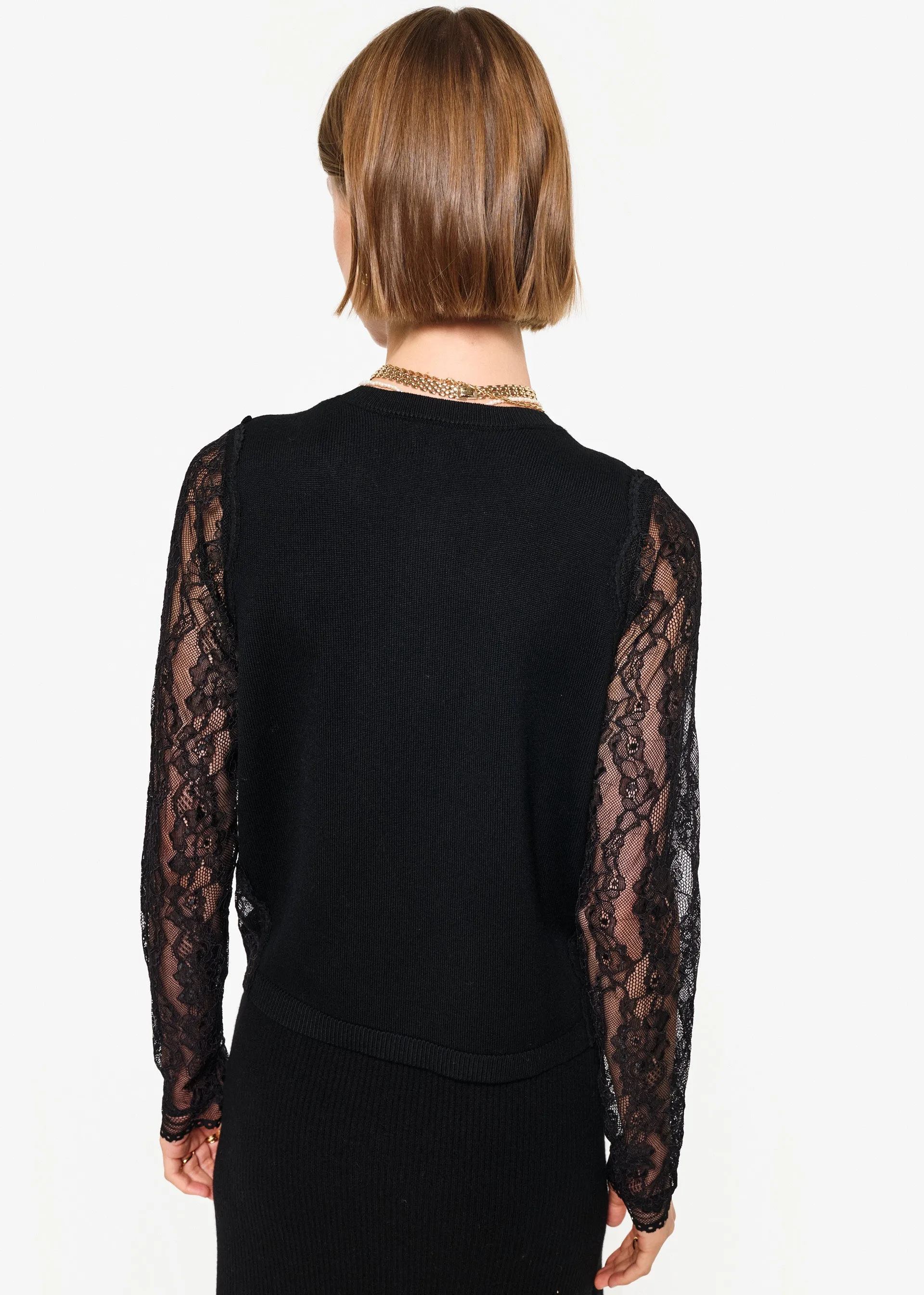 Frederica Cardigan Black sold by Cami NYC product image thumbnail 4