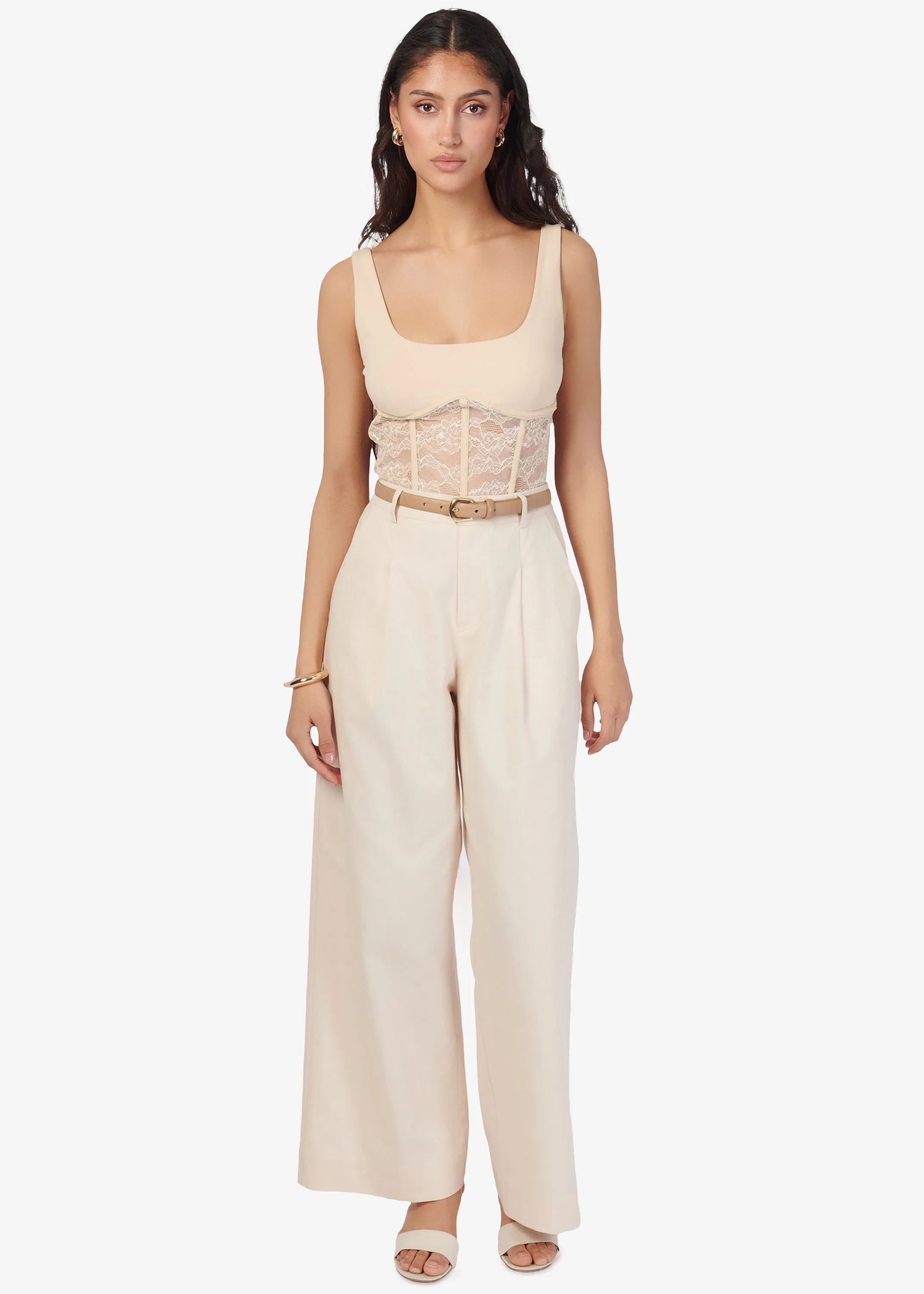 Jetta High Rise Pant Bone sold by Cami NYC product image thumbnail 3