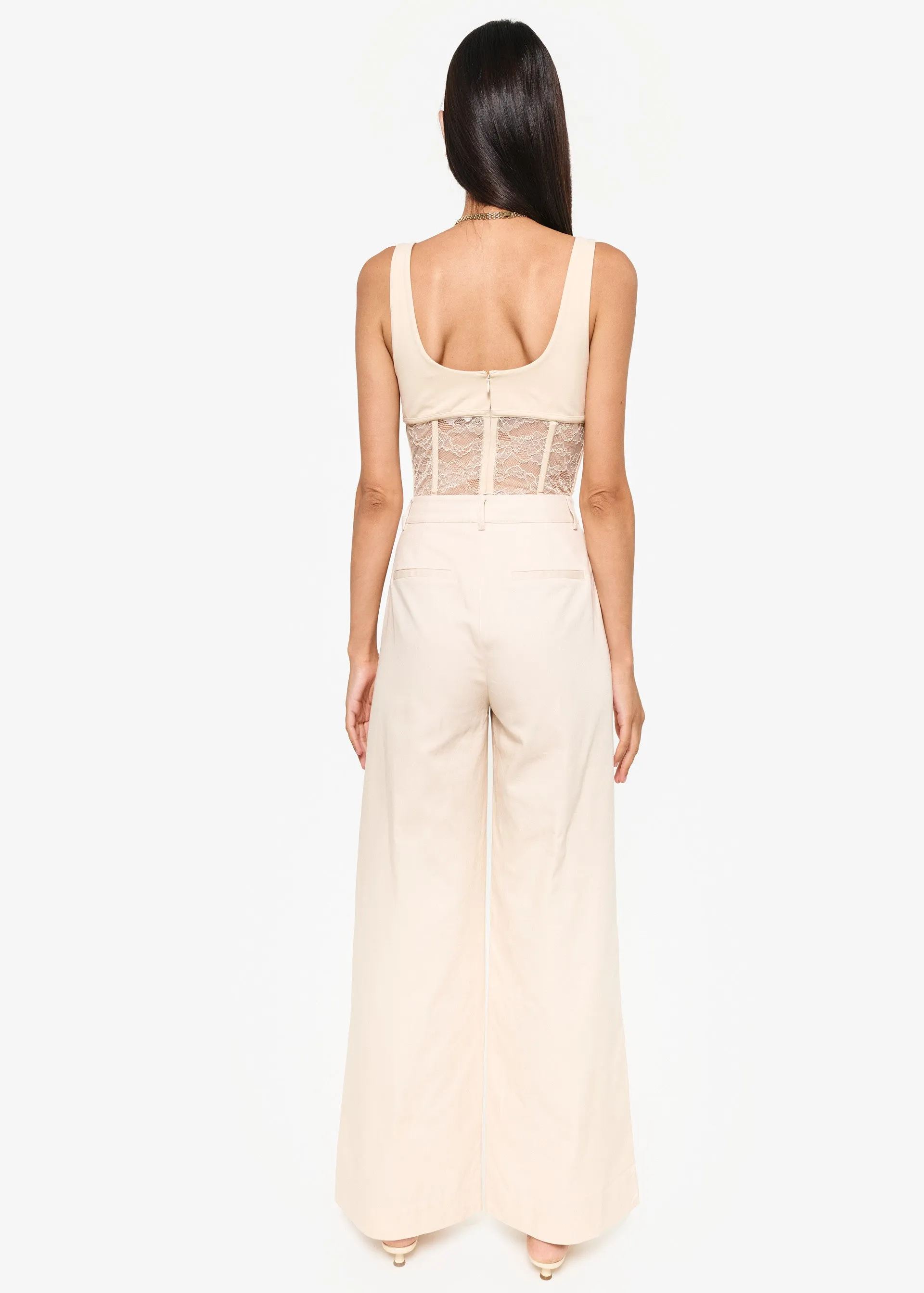 Jetta High Rise Pant Bone sold by Cami NYC product image thumbnail 4