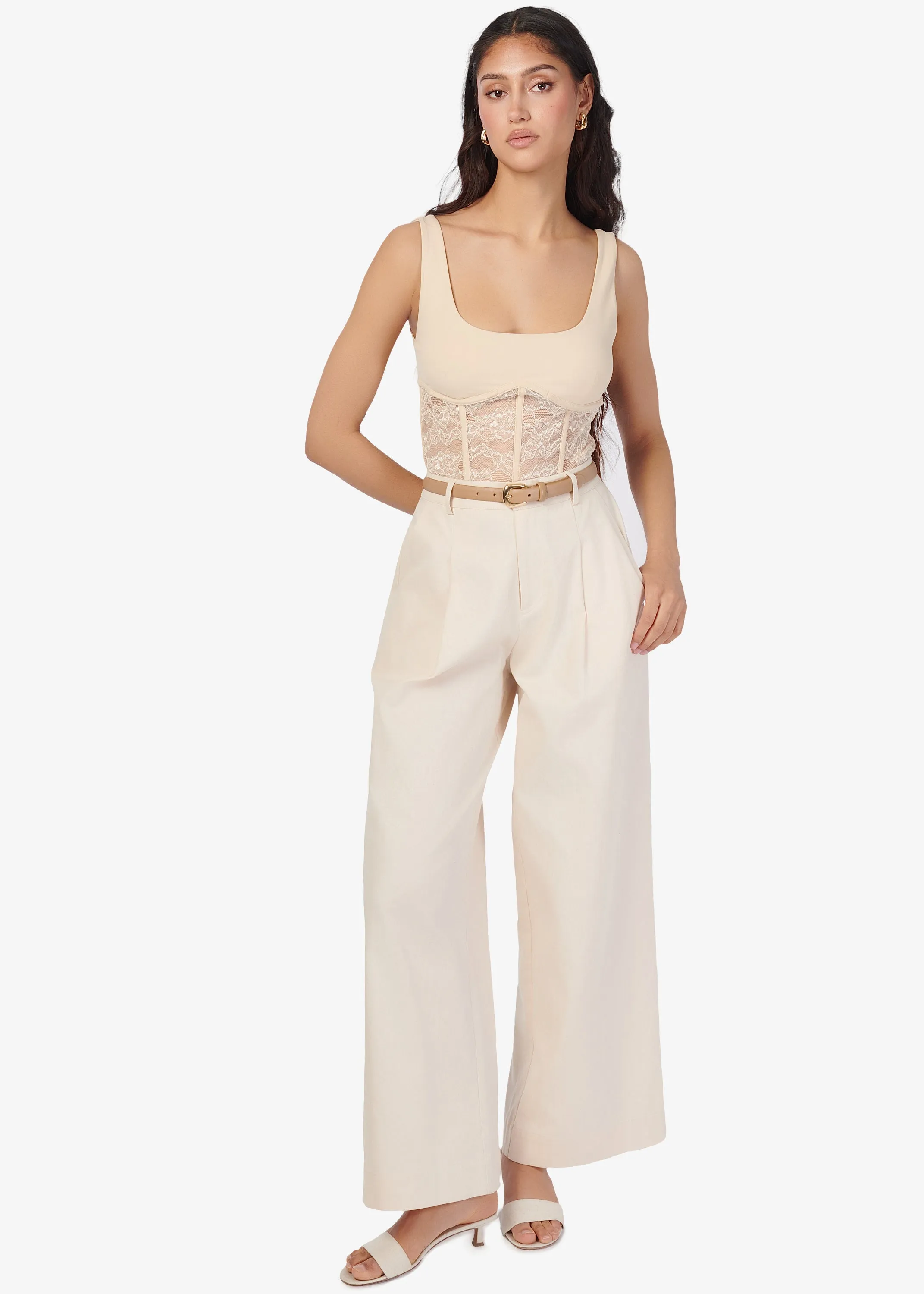 Jetta High Rise Pant Bone sold by Cami NYC product image thumbnail 2
