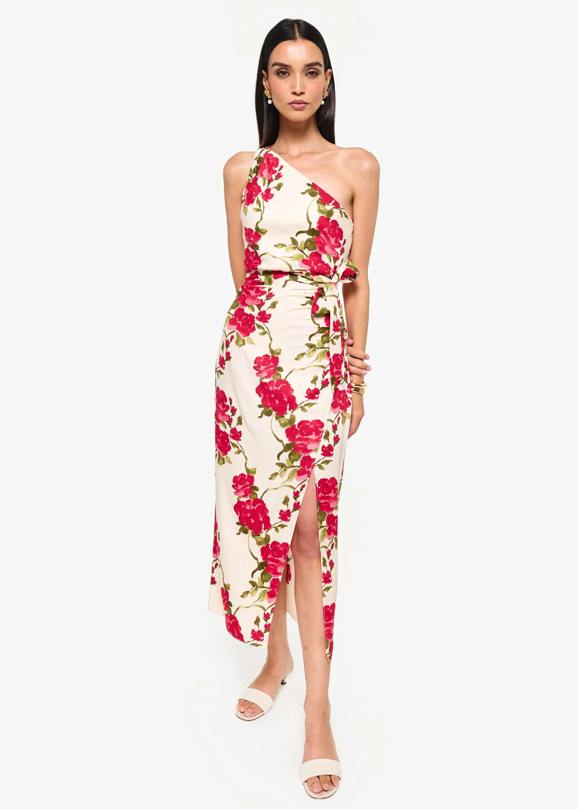 Nanu Dress Campari Watercolor sold by CAMI