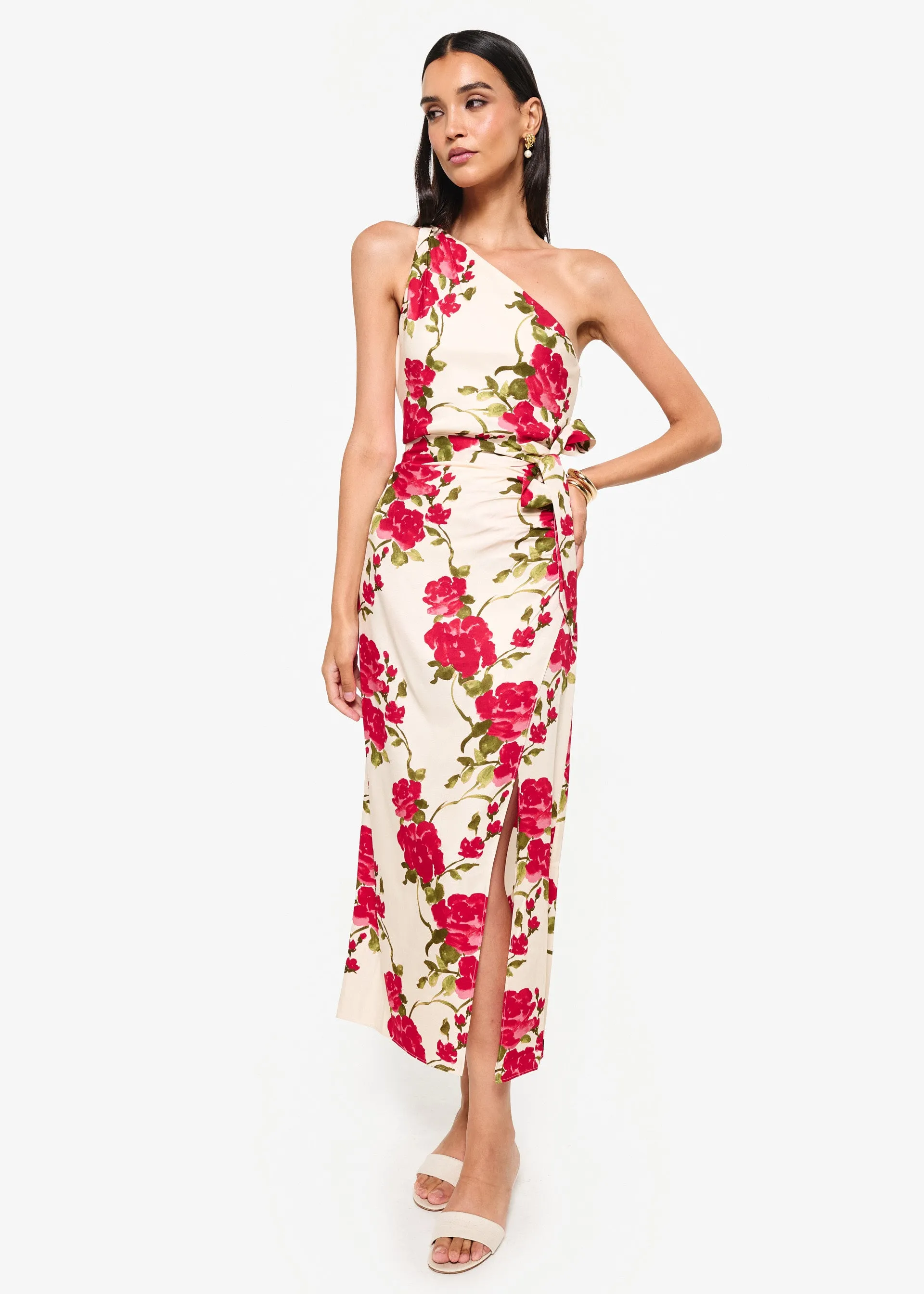 Nanu Dress Campari Watercolor sold by CAMI product image thumbnail 2