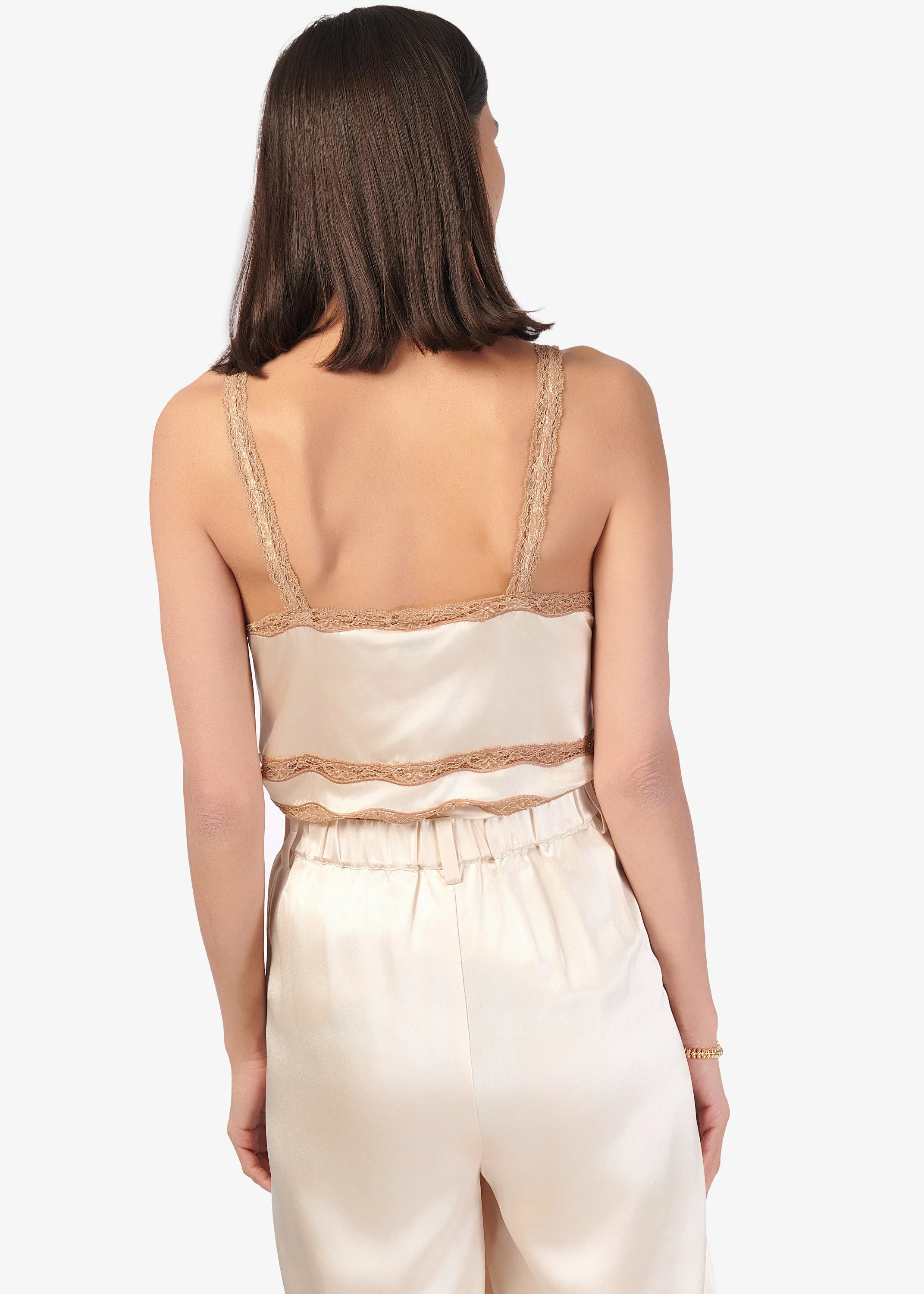 Delphine Camisole Bone sold by Cami NYC product image thumbnail 4