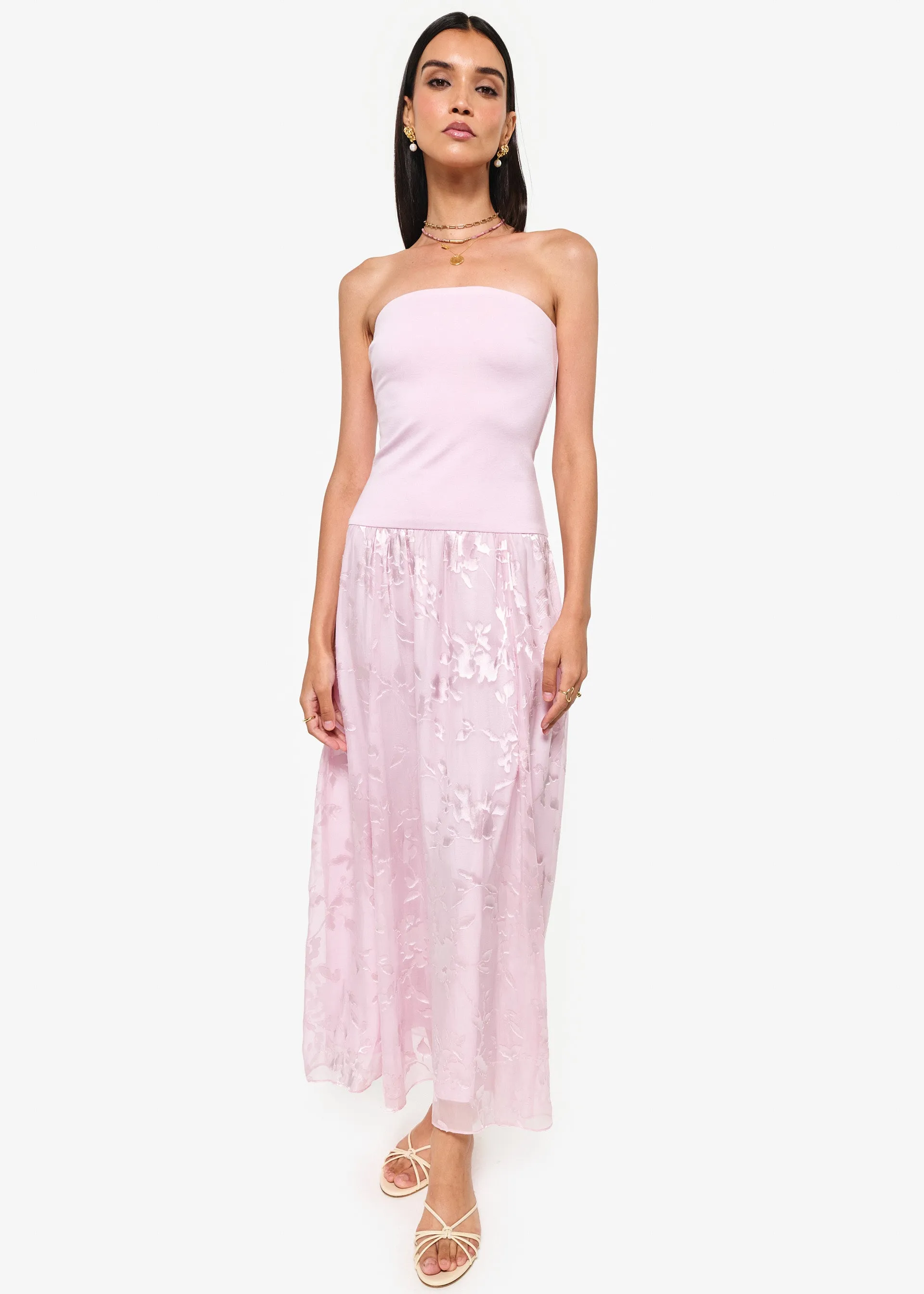Bari Strapless Dress Dogwood sold by Cami NYC product image thumbnail 2