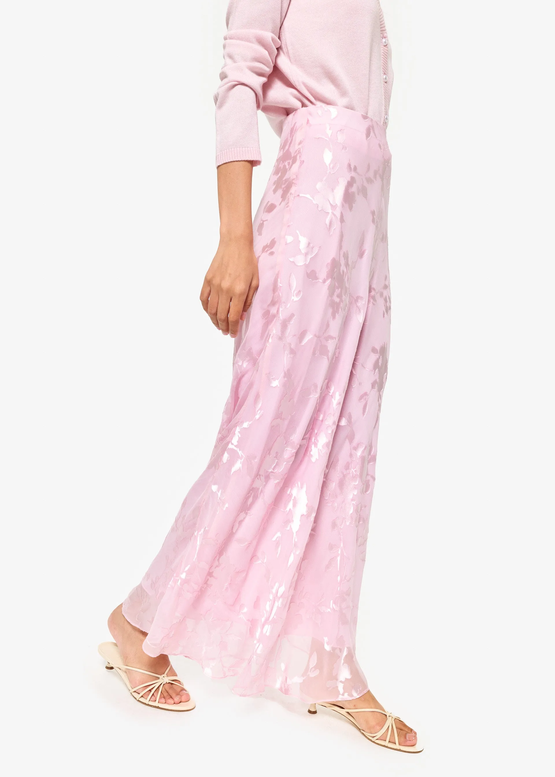 Jayna Mid Rise Burnout Skirt Dogwood sold by Cami NYC product image thumbnail 4