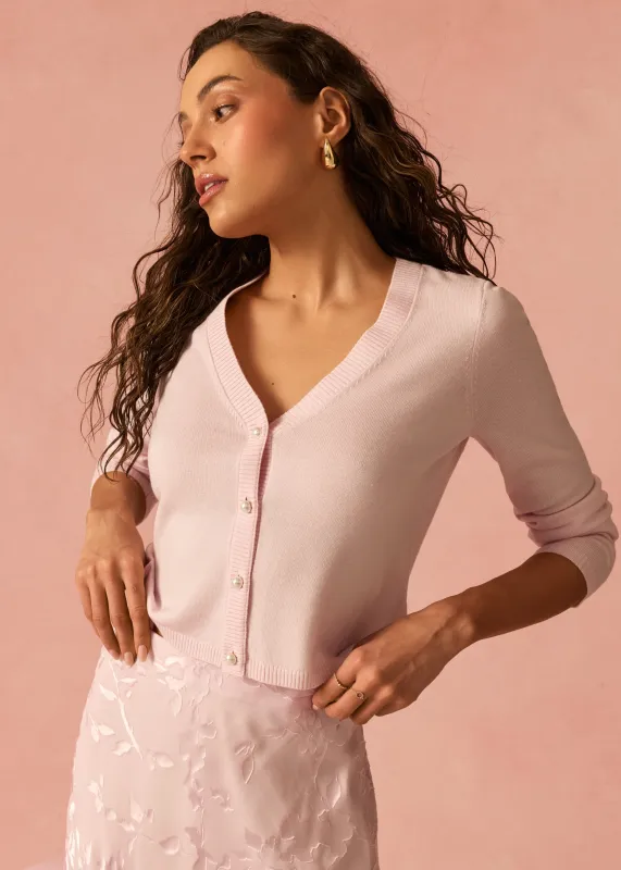 Asti Cardigan Dogwood sold by Cami NYC