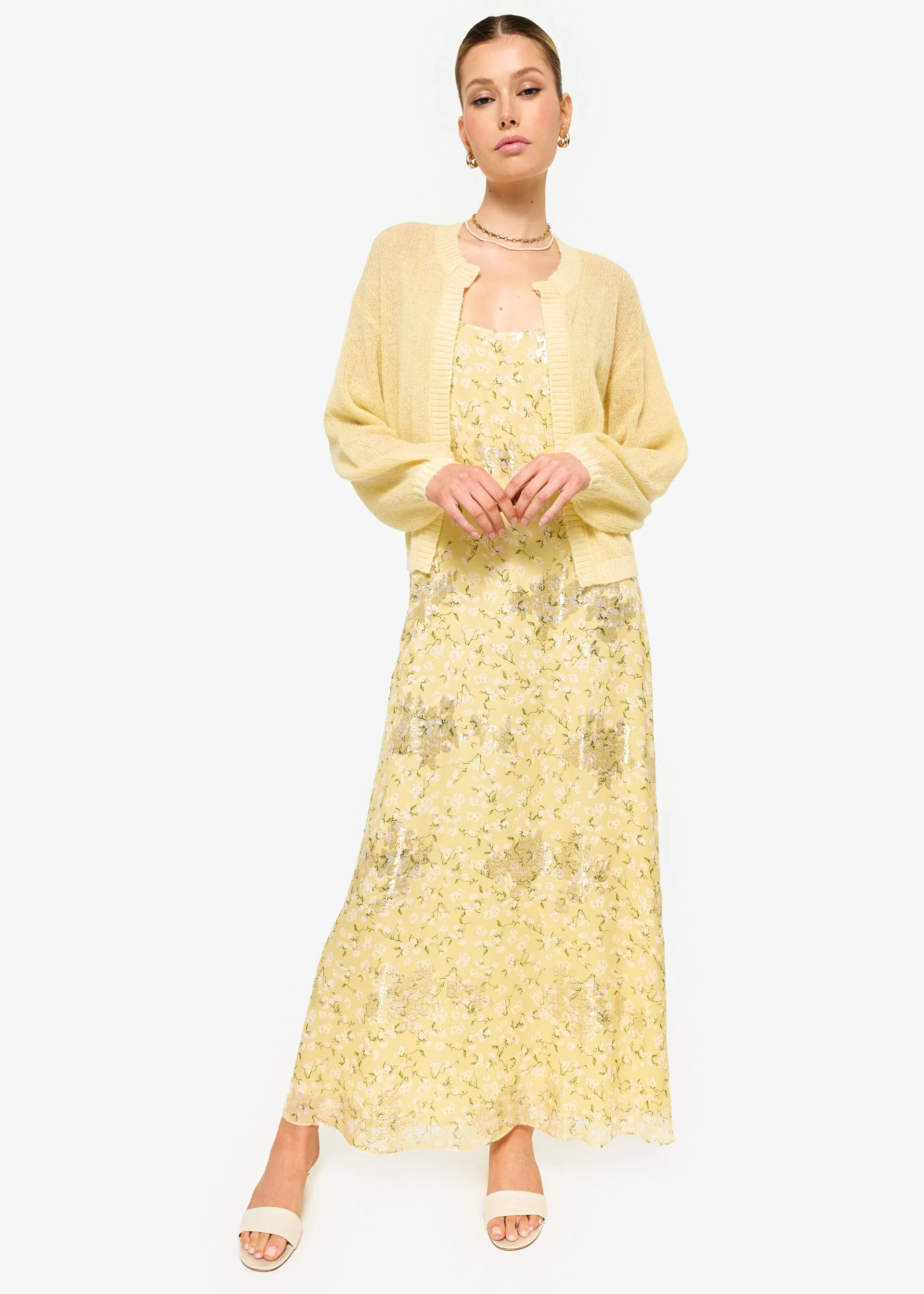 Sybil Cardigan Yuzu sold by Cami NYC product image thumbnail 2