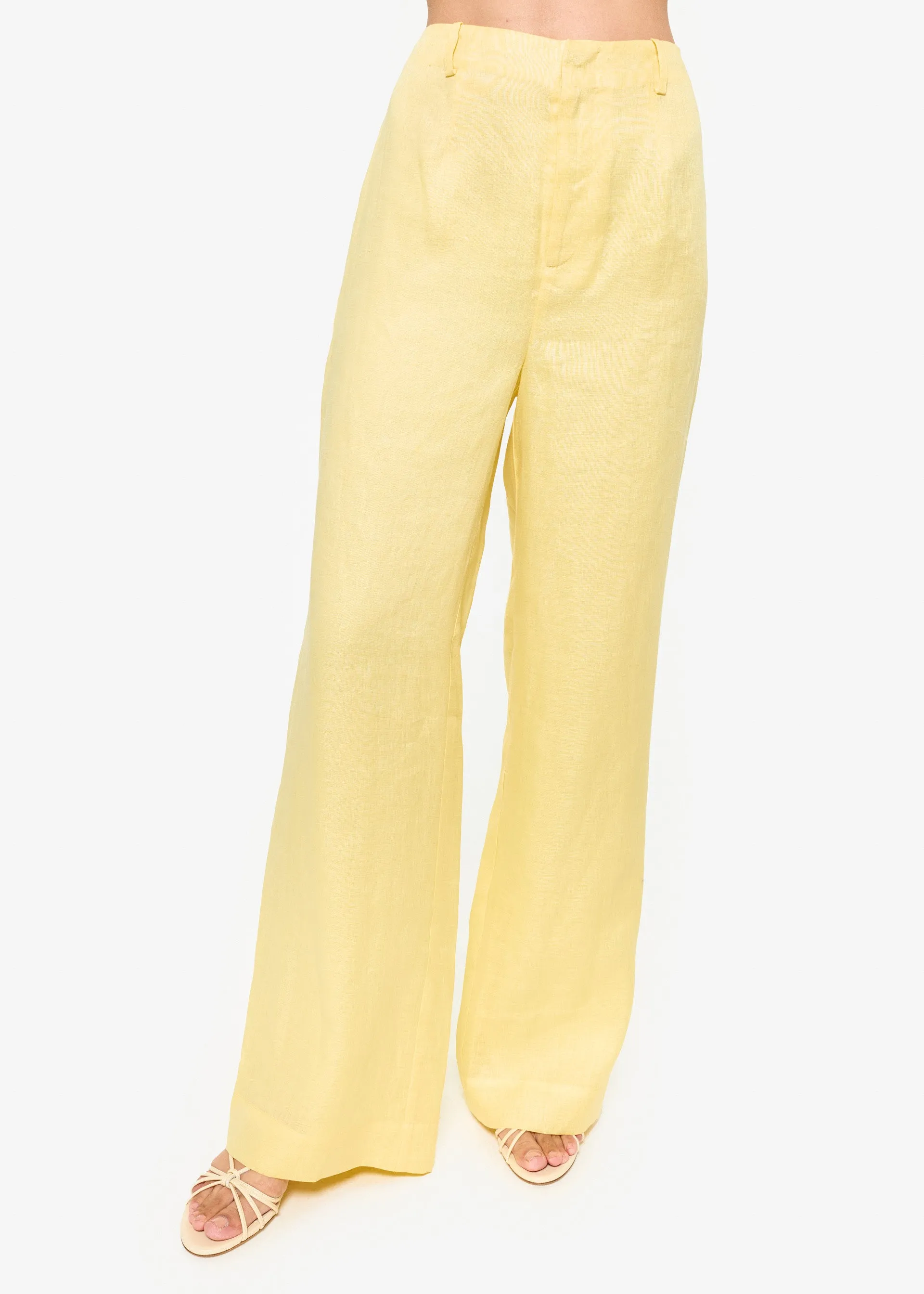 Iracemi High Rise Linen Pant Yuzu sold by Cami NYC product image thumbnail 2