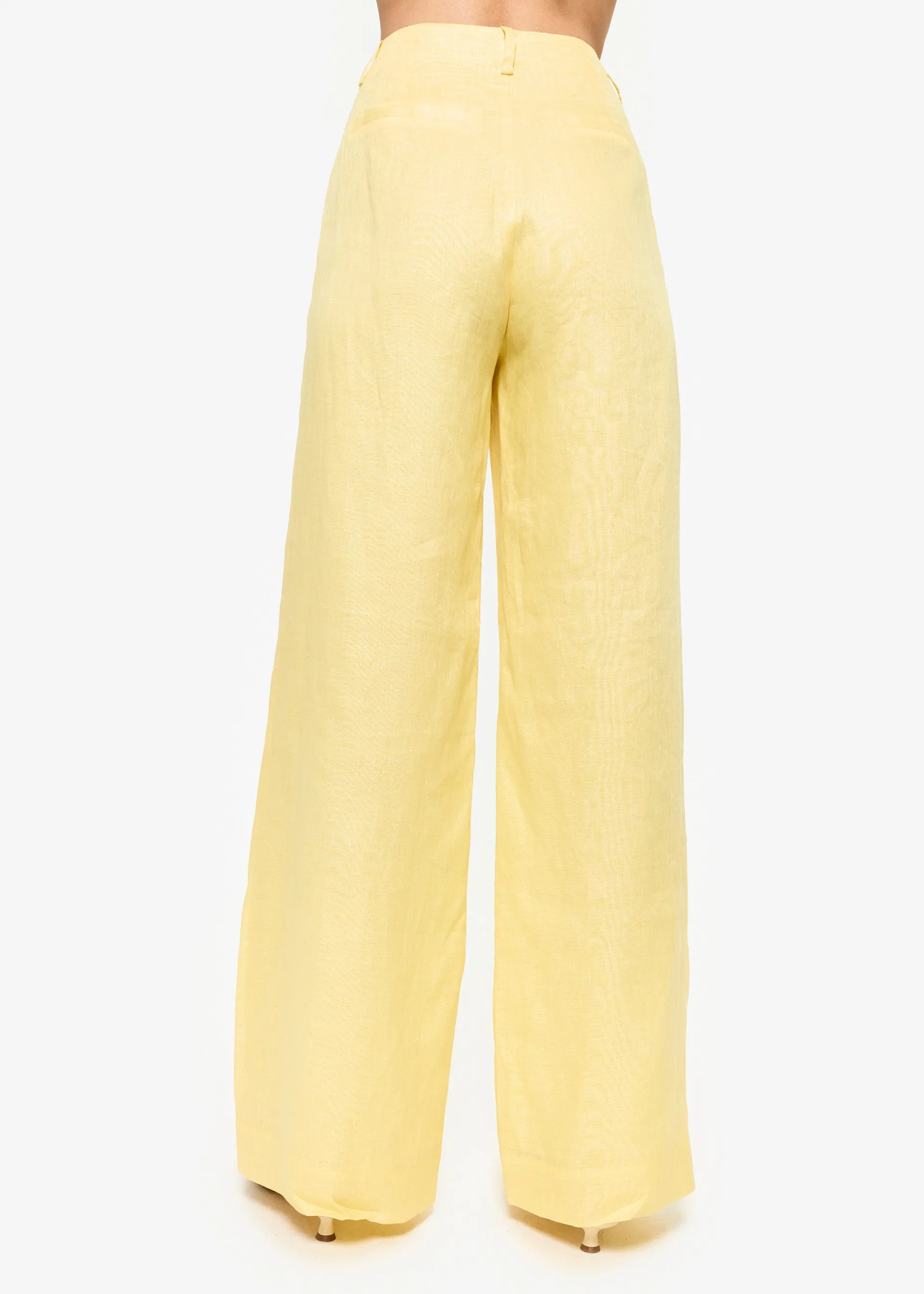 Iracemi High Rise Linen Pant Yuzu sold by Cami NYC product image thumbnail 4