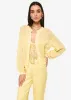 Rhea Metallic Chiffon Camisole Yellow Magnolia sold by Cami NYC