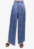 Fabian High Rise Charmeuse Pant Raw Denim sold by Cami NYC