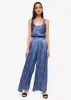 Fabian High Rise Charmeuse Pant Raw Denim sold by Cami NYC