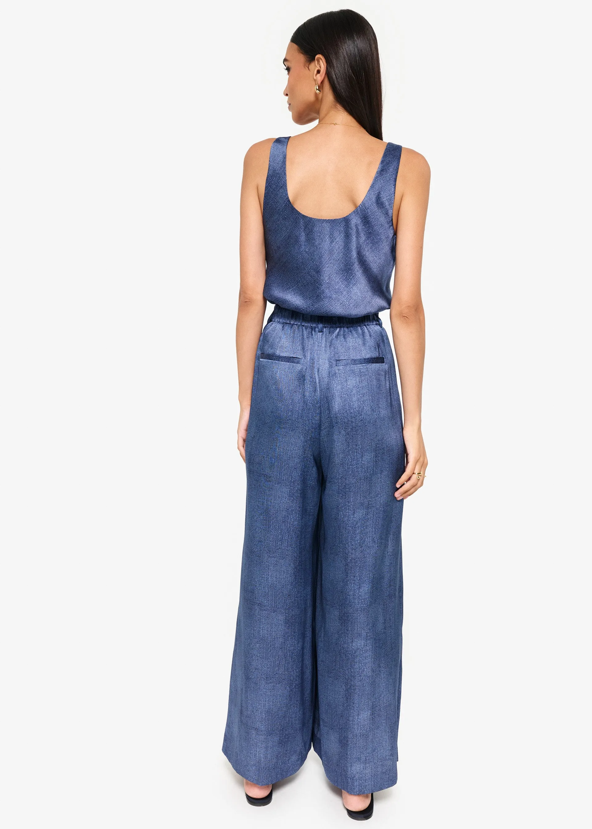 Andressa Camisole Raw Denim sold by Cami NYC product image thumbnail 5