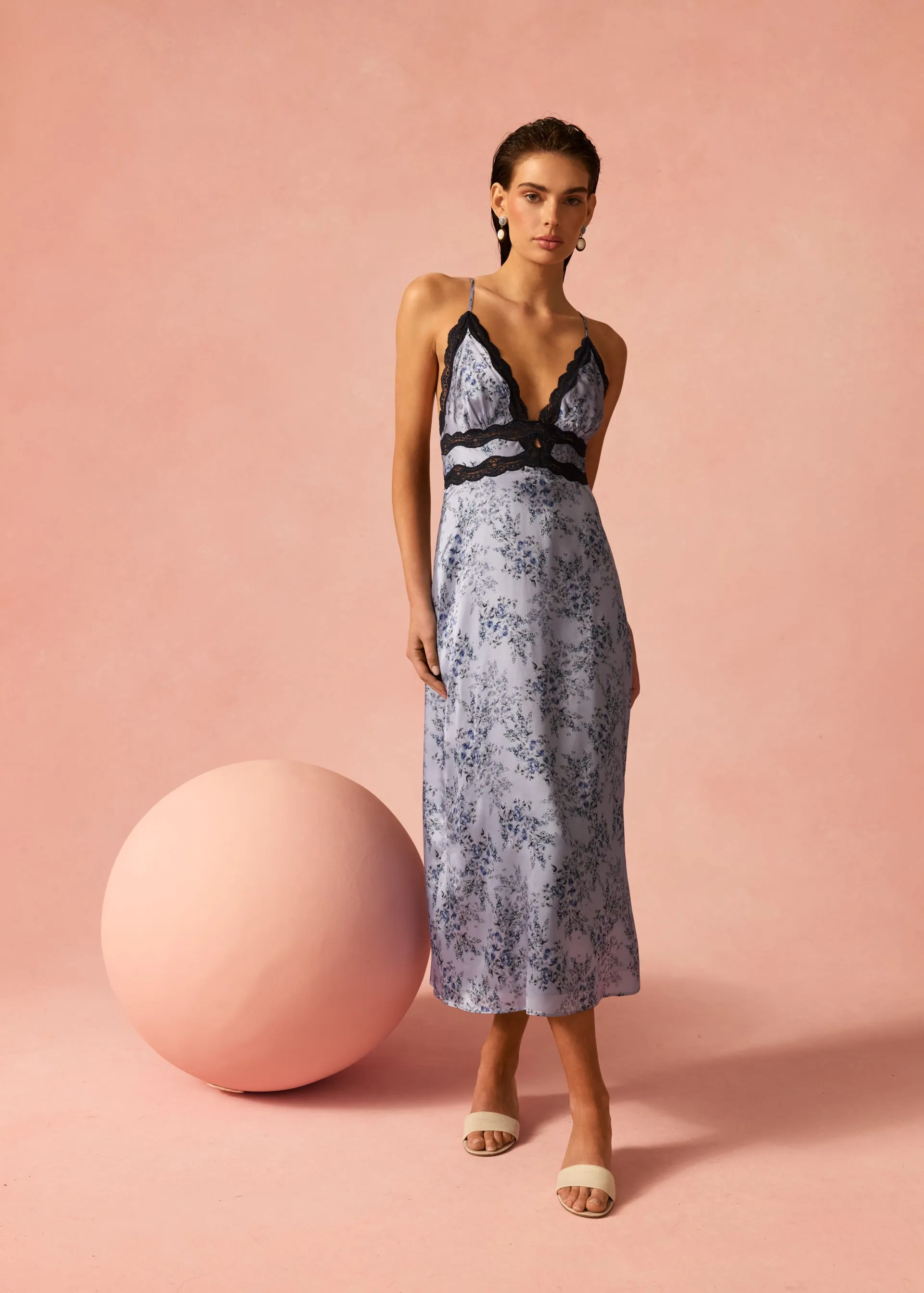 Roya Dress Primavera Shadow sold by Cami NYC